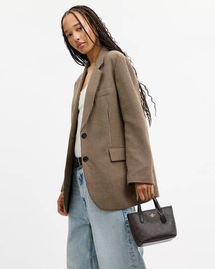Coach City Mini Tote Bag In Signature Canvas
