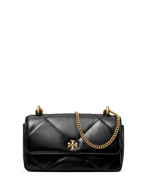 mini Kira diamond-quilted flap bag