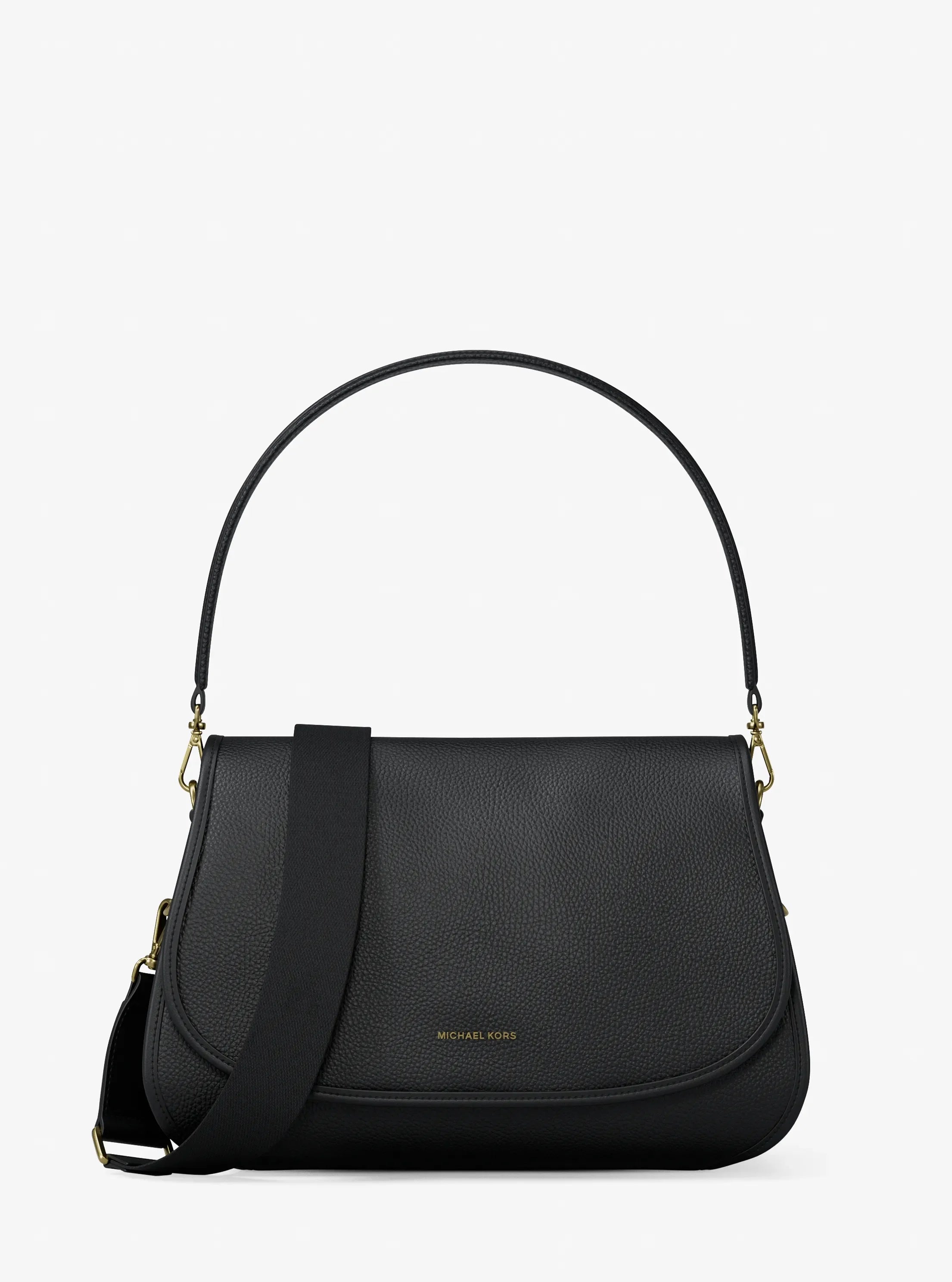 Holmes Medium Pebbled Leather Convertible Messenger Bag