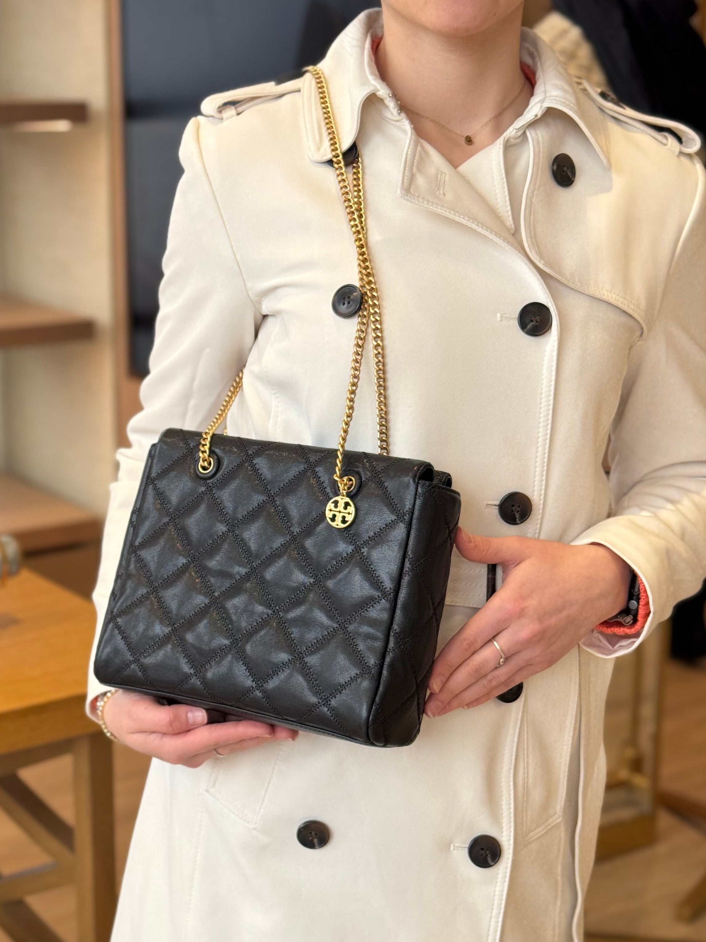 Tory Burch Fleming Soft Quilted Chain Shoulder Bag