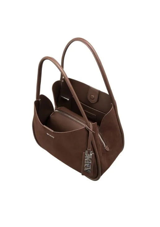 DKNY Womens Capri Large Hobo Bag - Suede