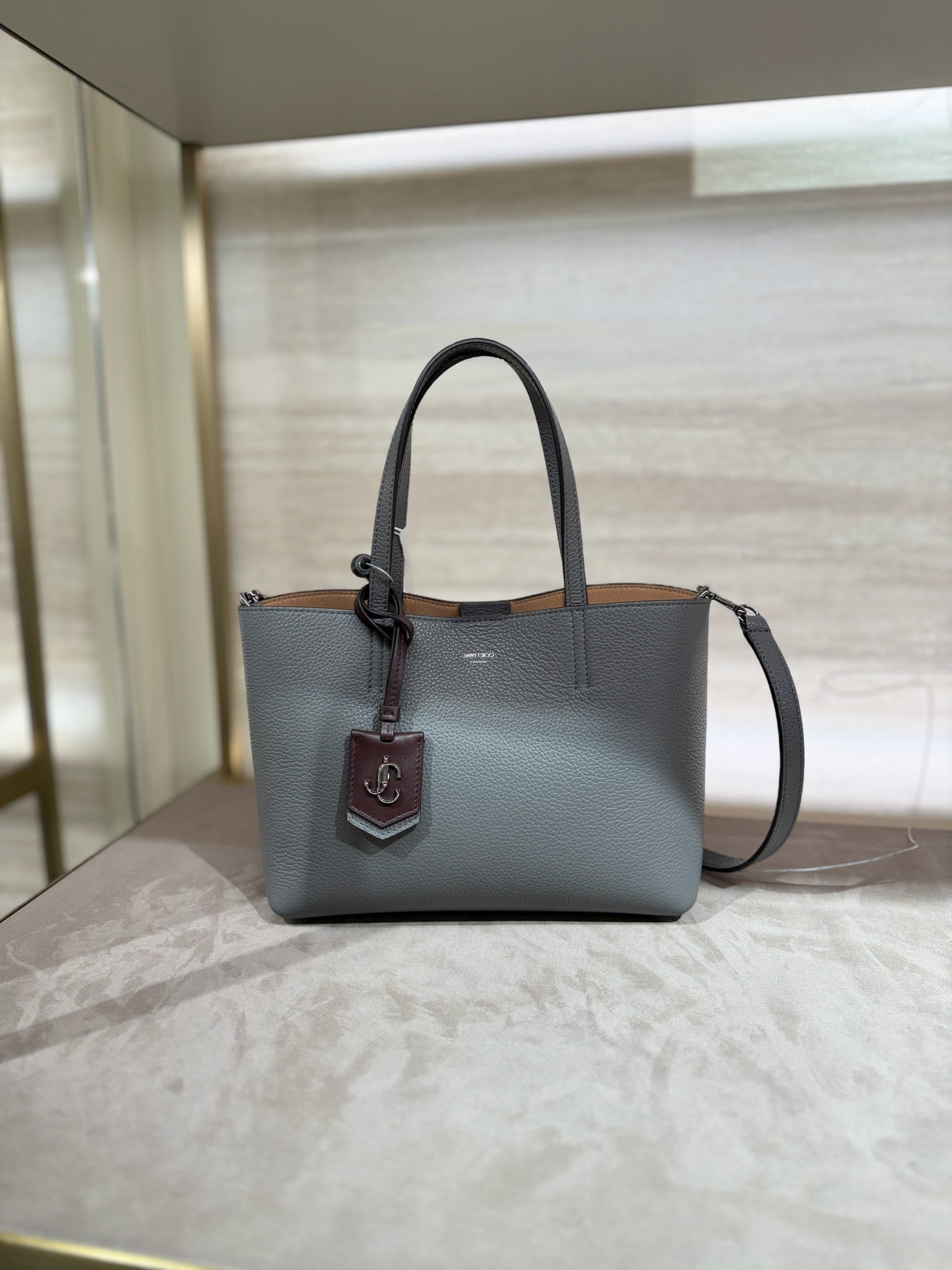 ONine2five Grainy Leather small Tote