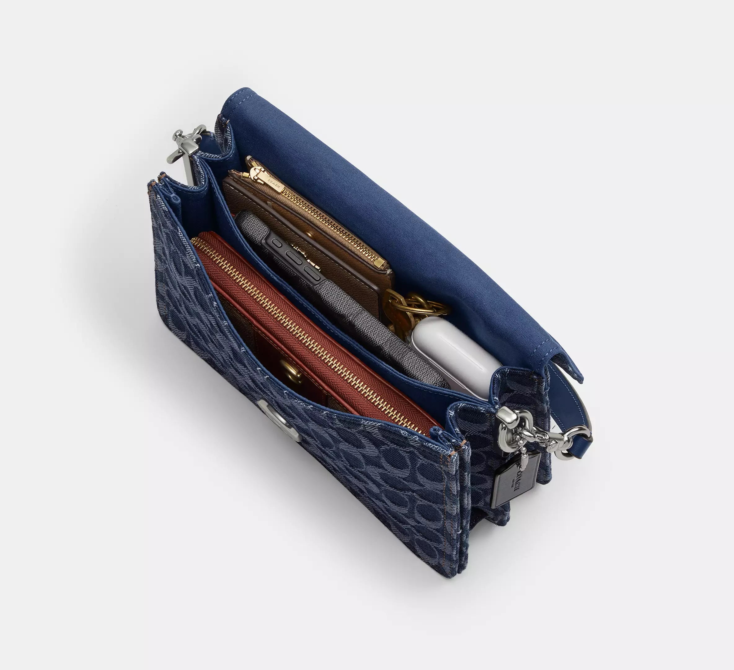 Silver/Deep Blue Multi