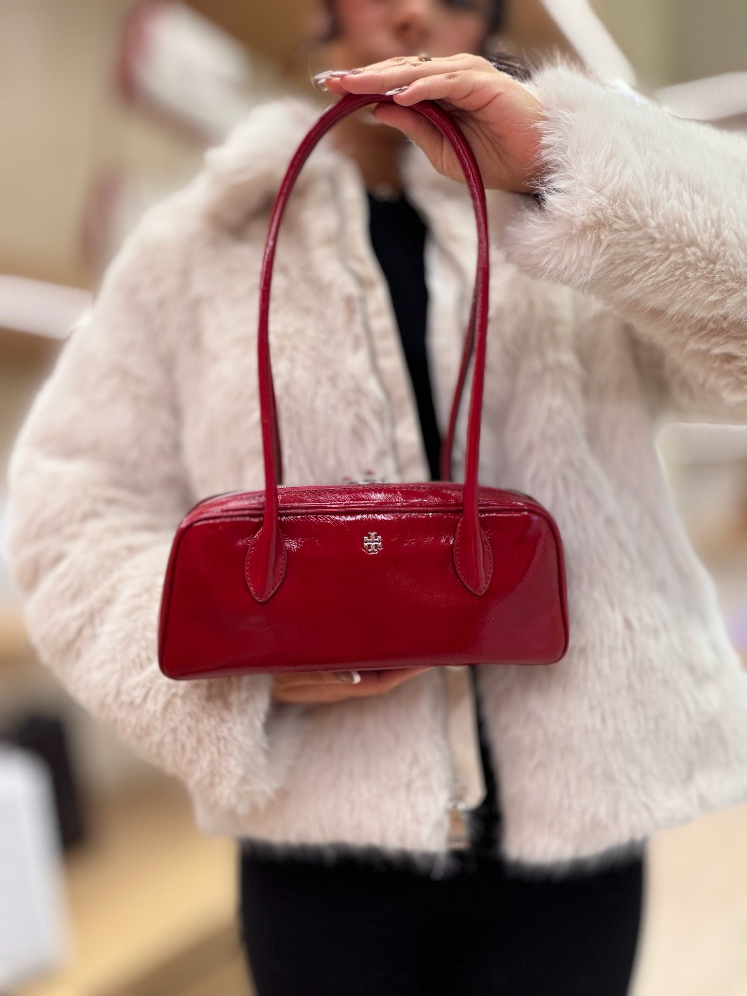 Rory Shine Box Satchel