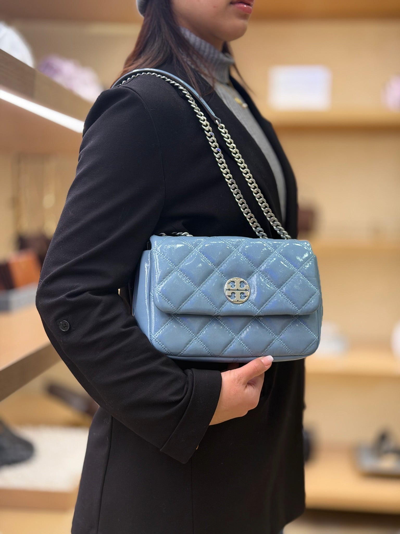 WILLA SHINE SMALL SHOULDER BAG