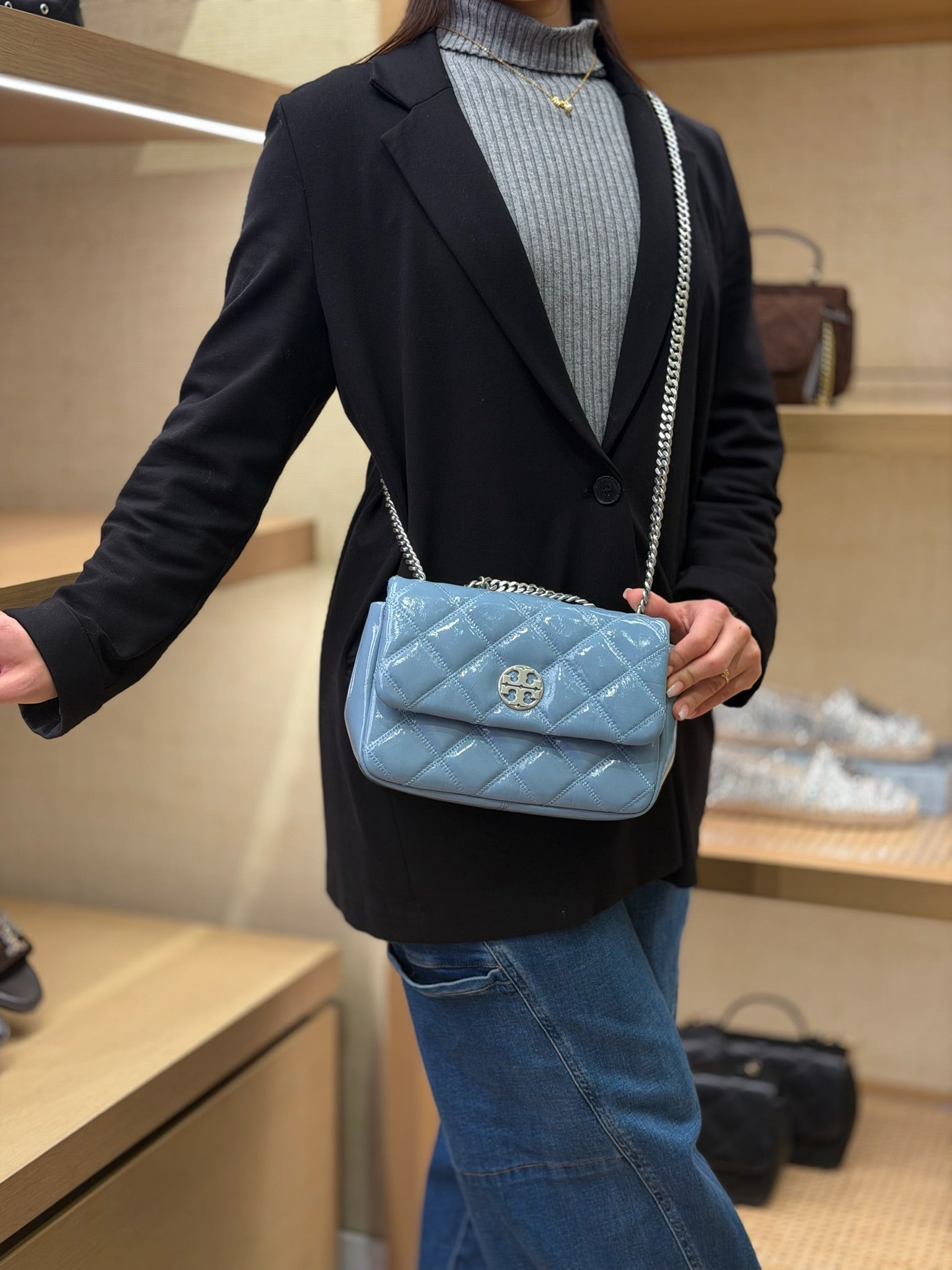 WILLA SHINE SMALL SHOULDER BAG