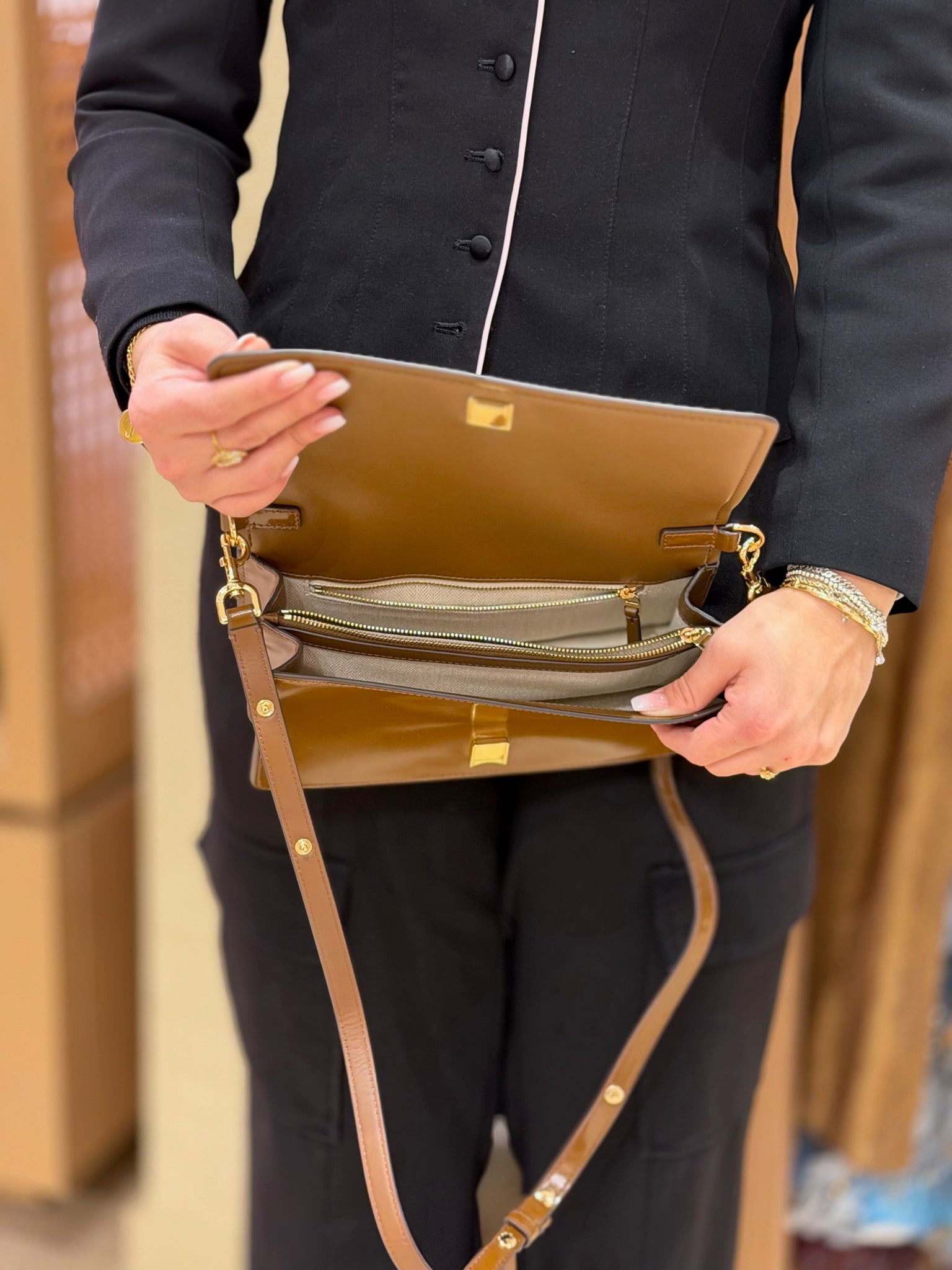 Emerson Mini Crossbody Patent Smooth Leather