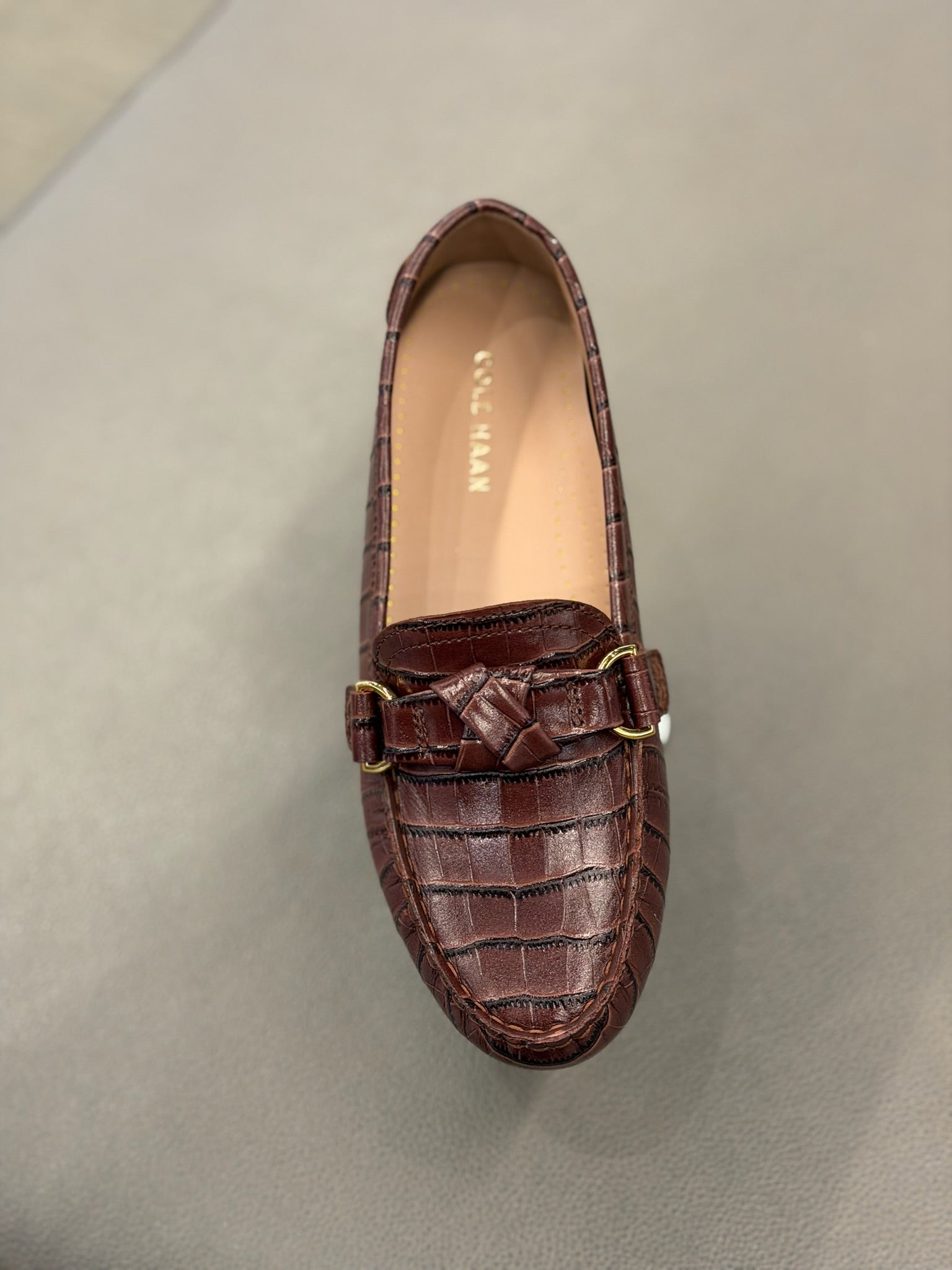 Women's Emmie Knot Driver Driving Style Loafer Irish Coffee Suede