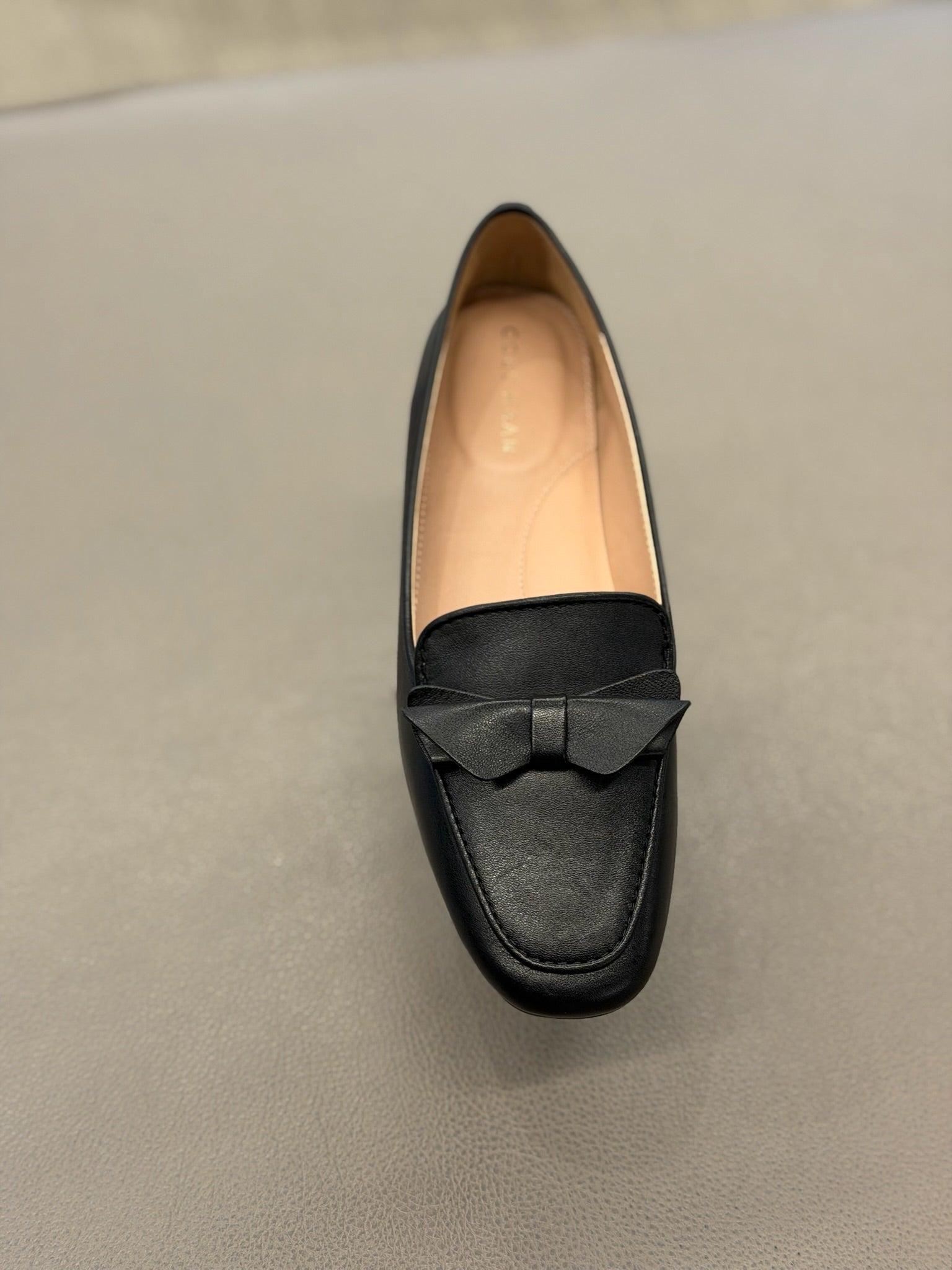 Women's Payson Colorblock Leather Bow Square Toe Loafers Black