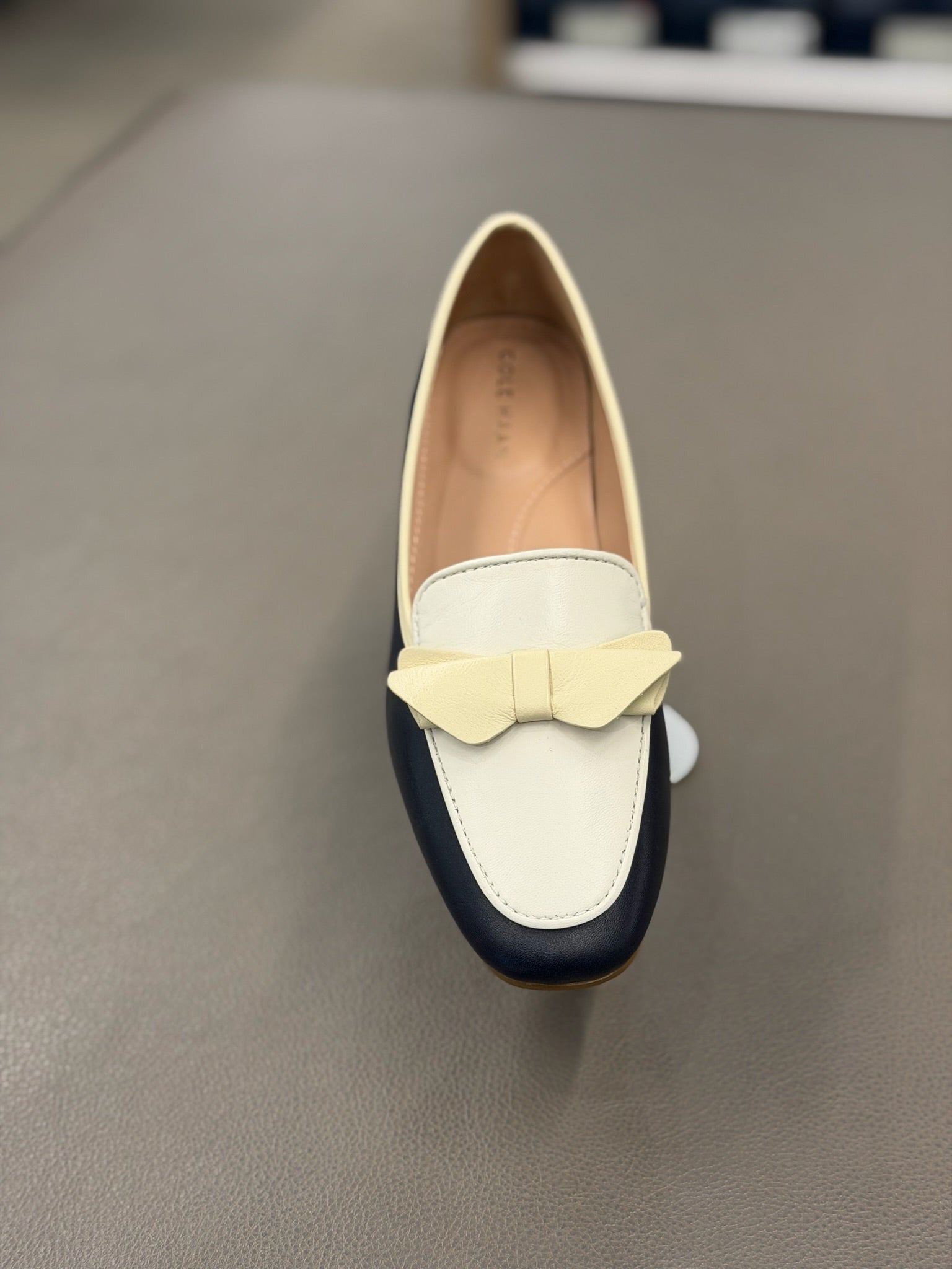 Women's Payson Colorblock Leather Bow Square Toe Loafers