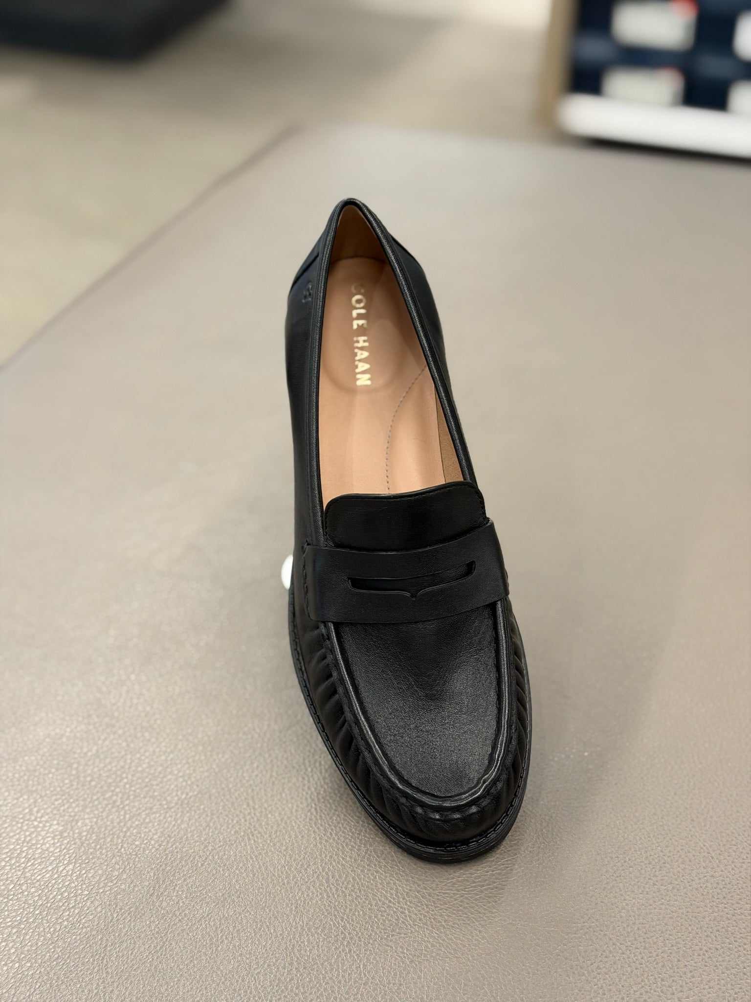 Women's Stassi Soft Leather Penny Loafers Black