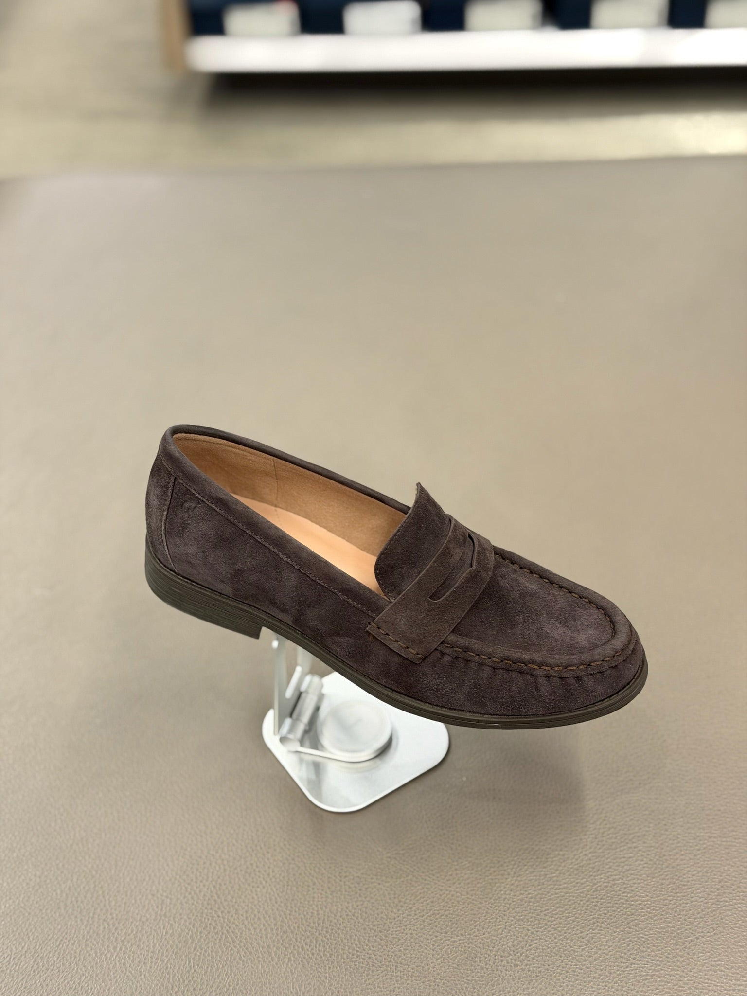 Women's Stassi Soft Leather Penny Loafers Suede