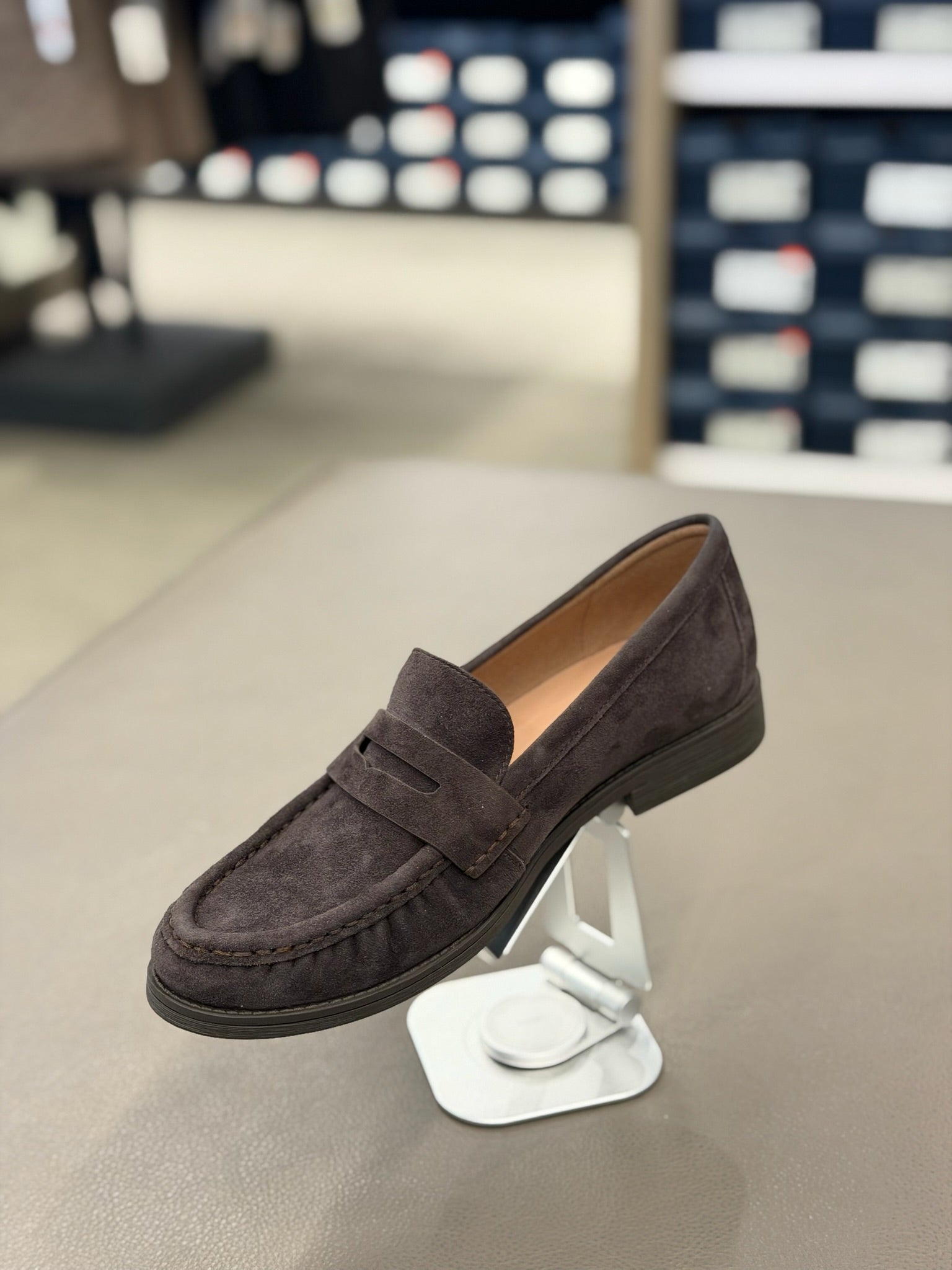 Women's Stassi Soft Leather Penny Loafers Suede