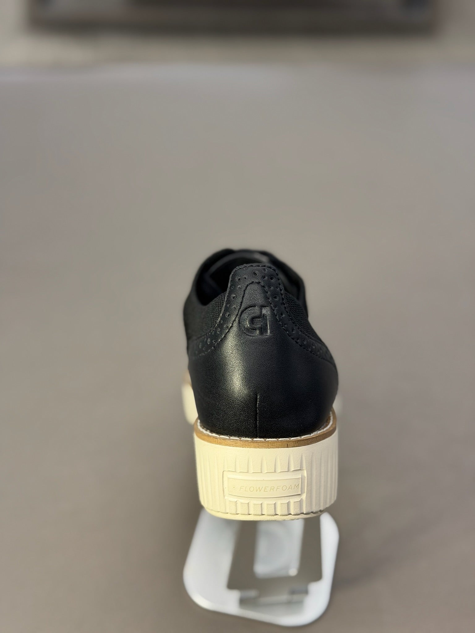 Women's Grand City Platform Oxfords Black Knit