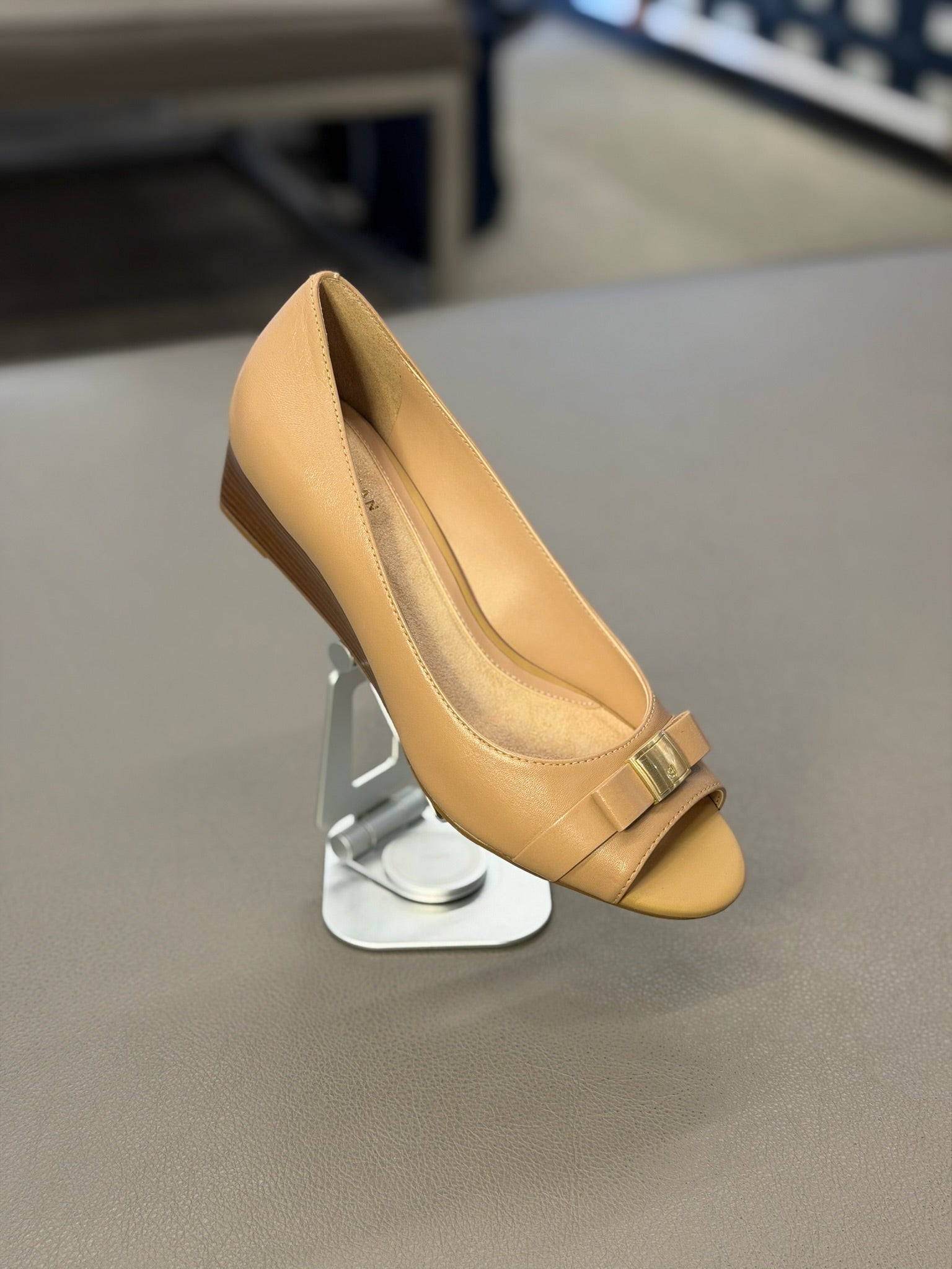 Salvatore Ferragamo Bow Wedge Pump