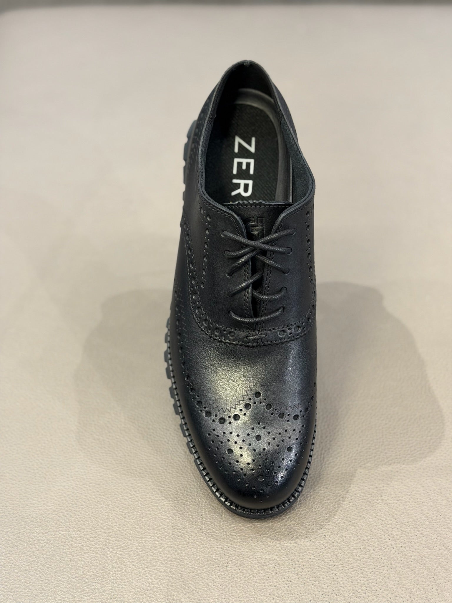 Men's ZERØGRAND Wingtip Oxford Black