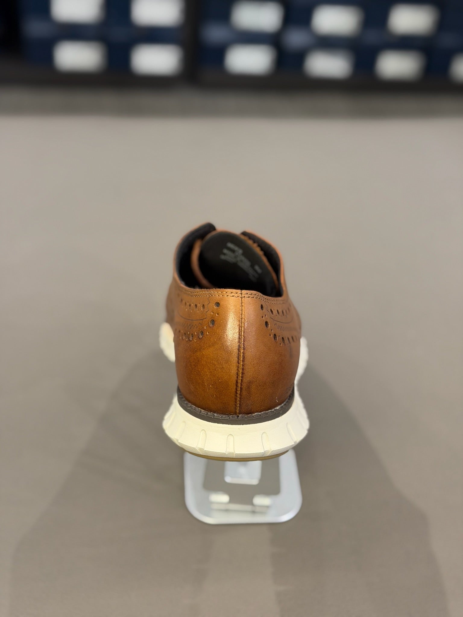 Men's ZERØGRAND Wingtip Oxford British Tan/Ivory