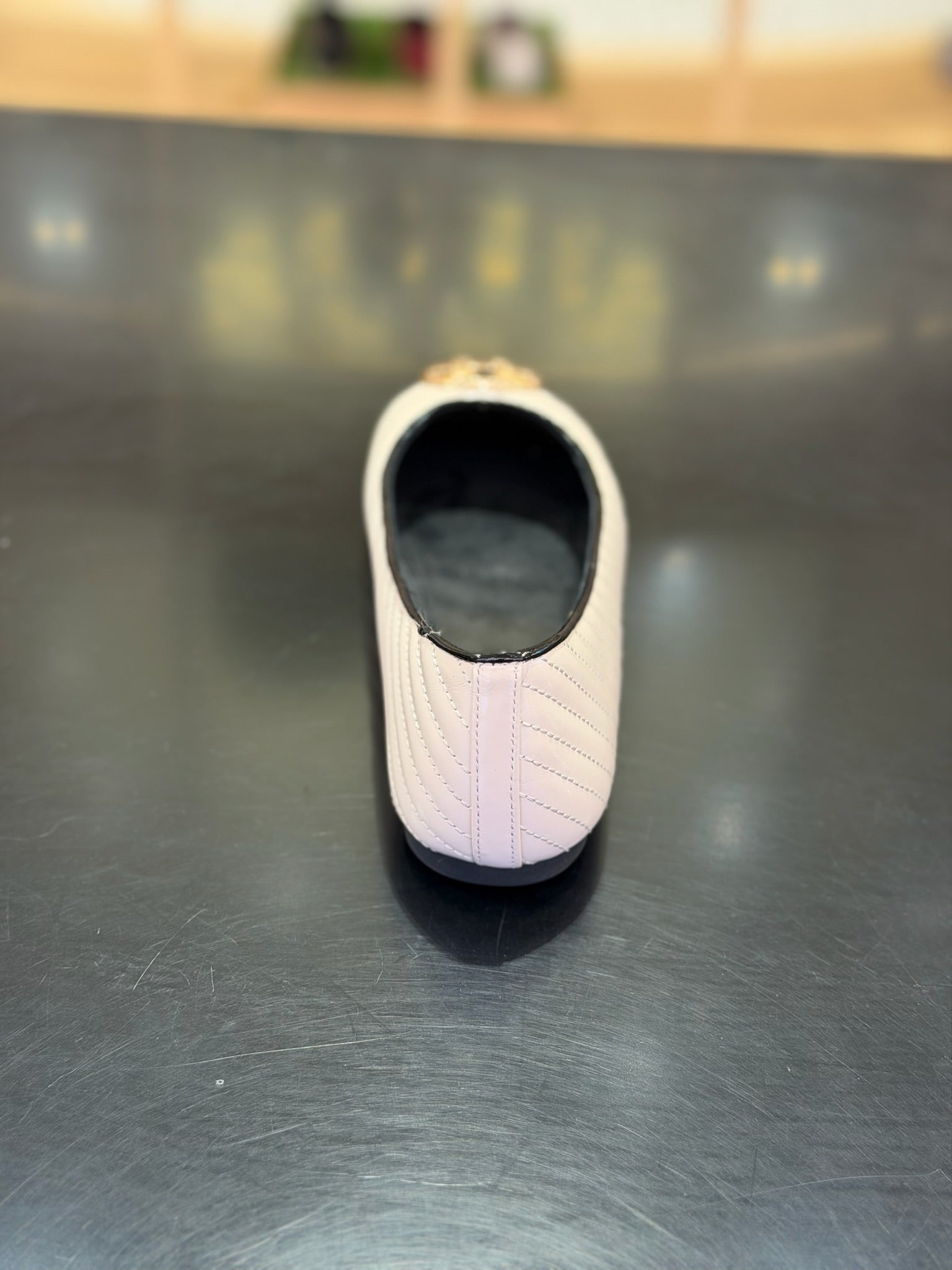 Minnie Travel Ballet Flats Light Cream