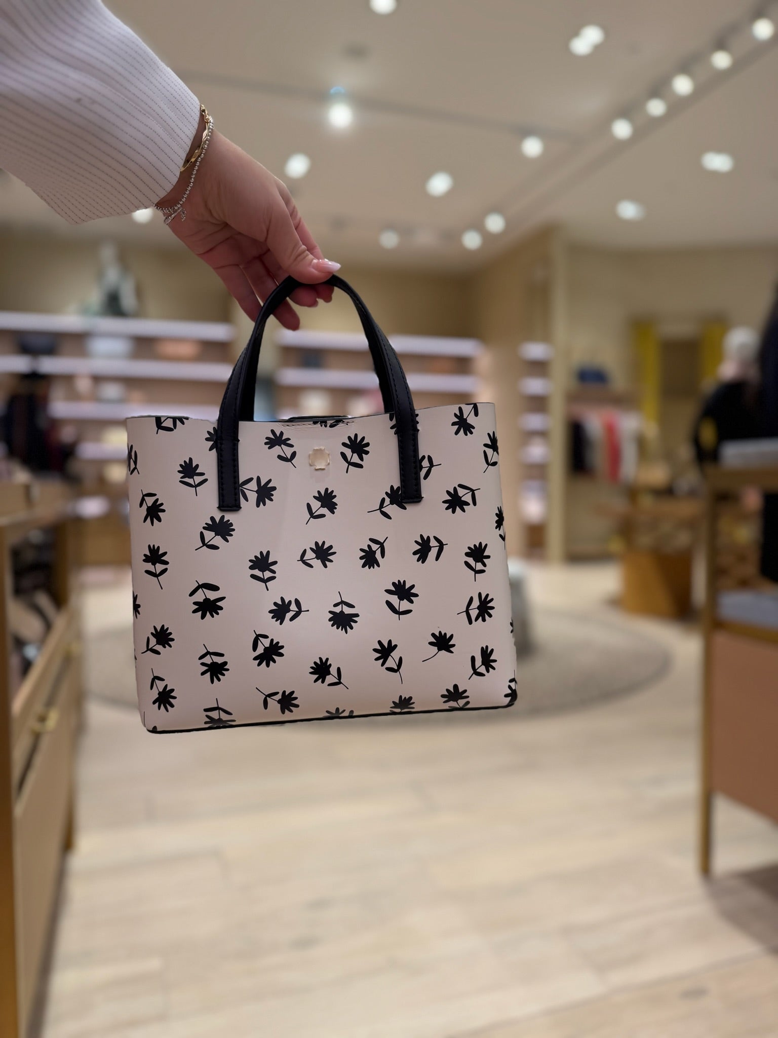 Blake Center Zip printed small Tote