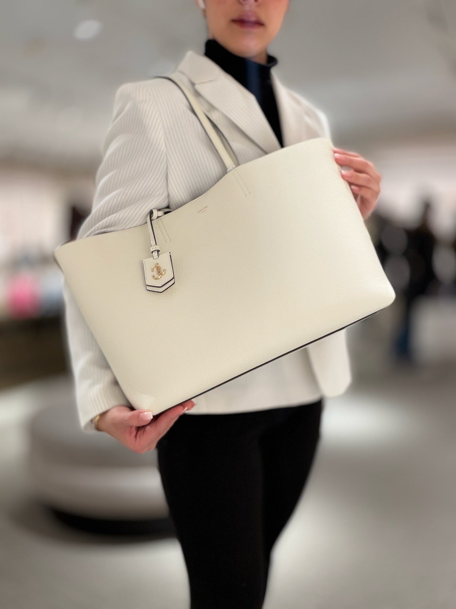 ONine2five Grainy Leather Tote