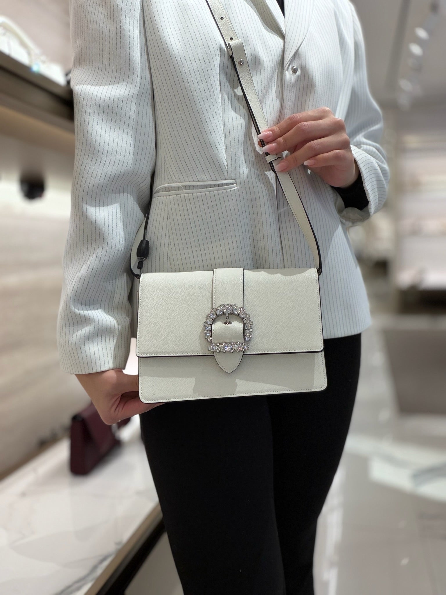 CHERI Soft Grainy Leather Crossbody bag