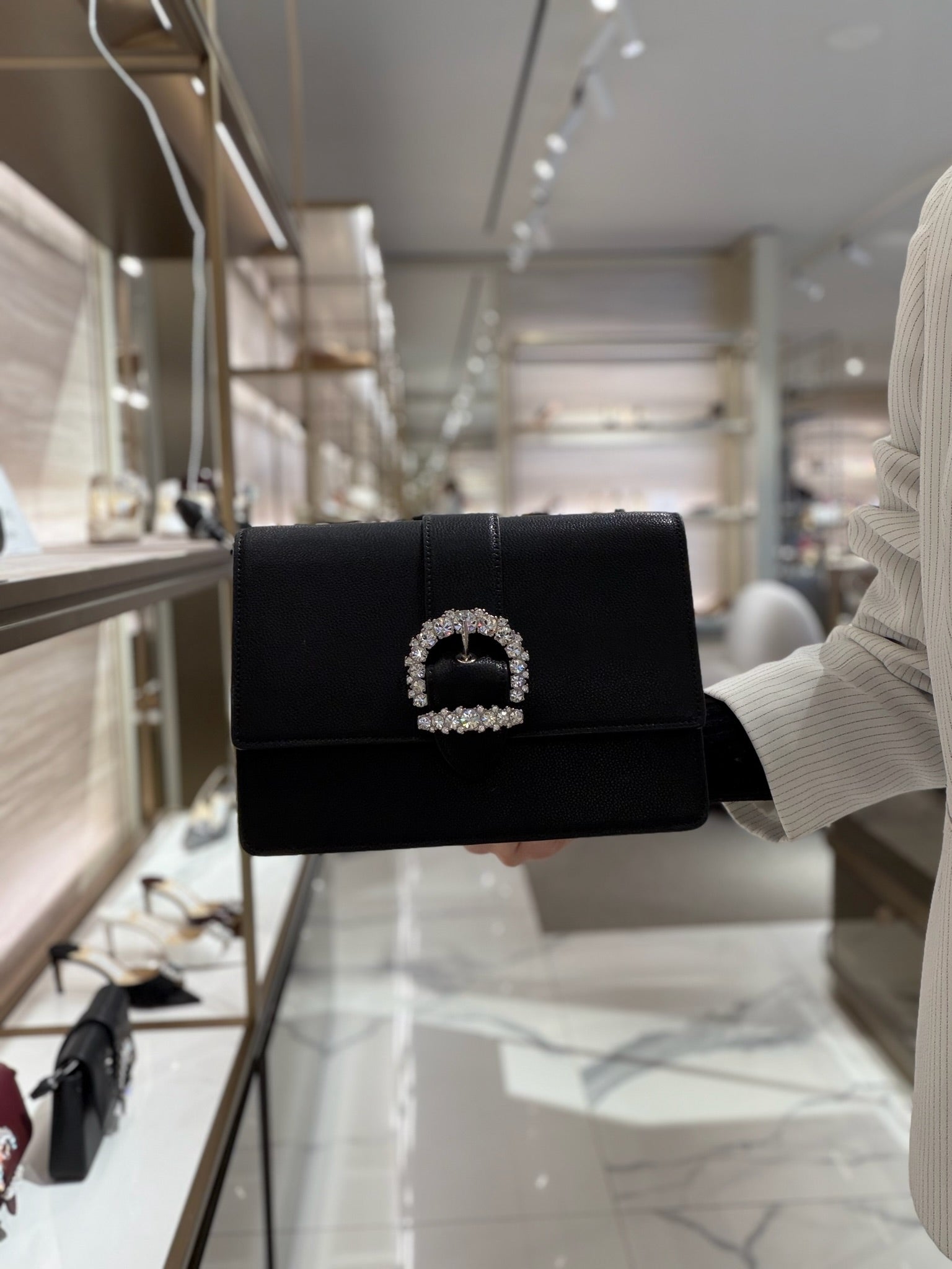 CHERI Soft Grainy Leather Crossbody bag