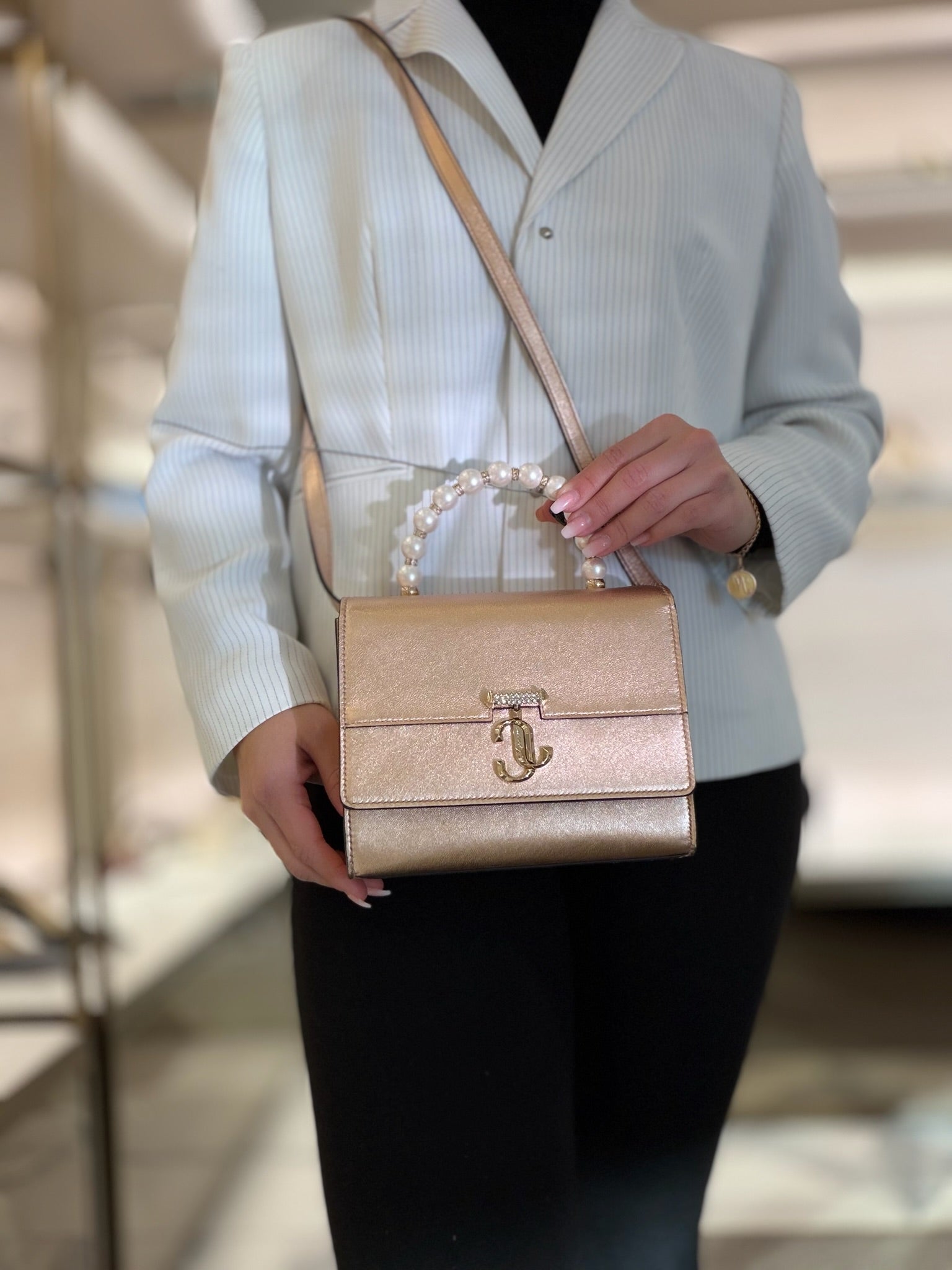 Avenue Metallic NAPPA Top Handle Bag