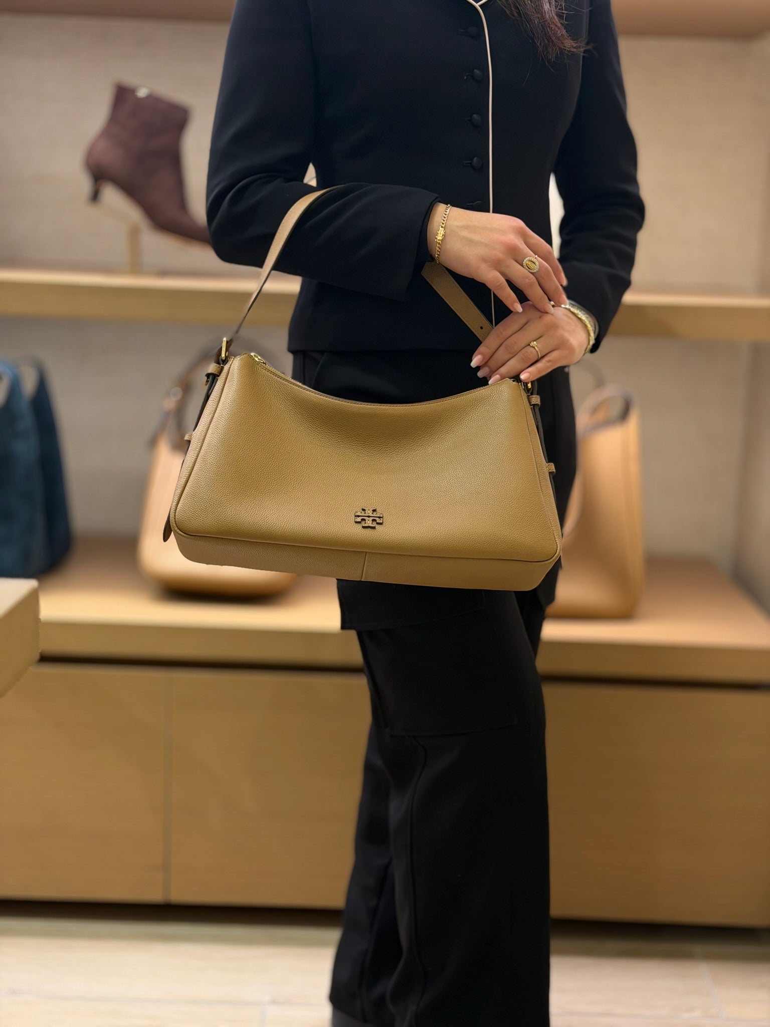 Thea Zip Top Shoulder Bag