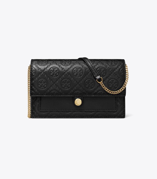 T Monogram Chain Wallet