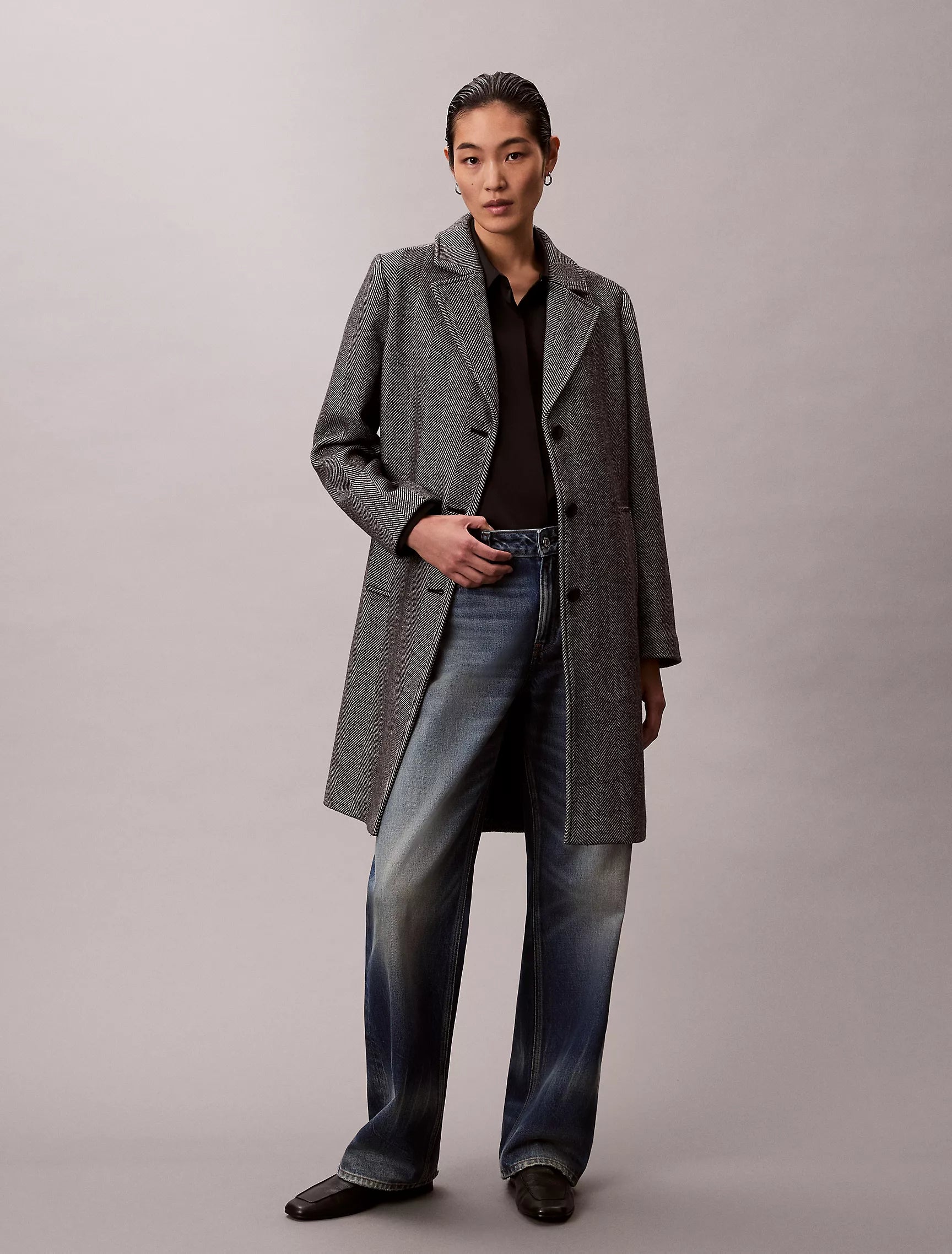 Herringbone Black / White