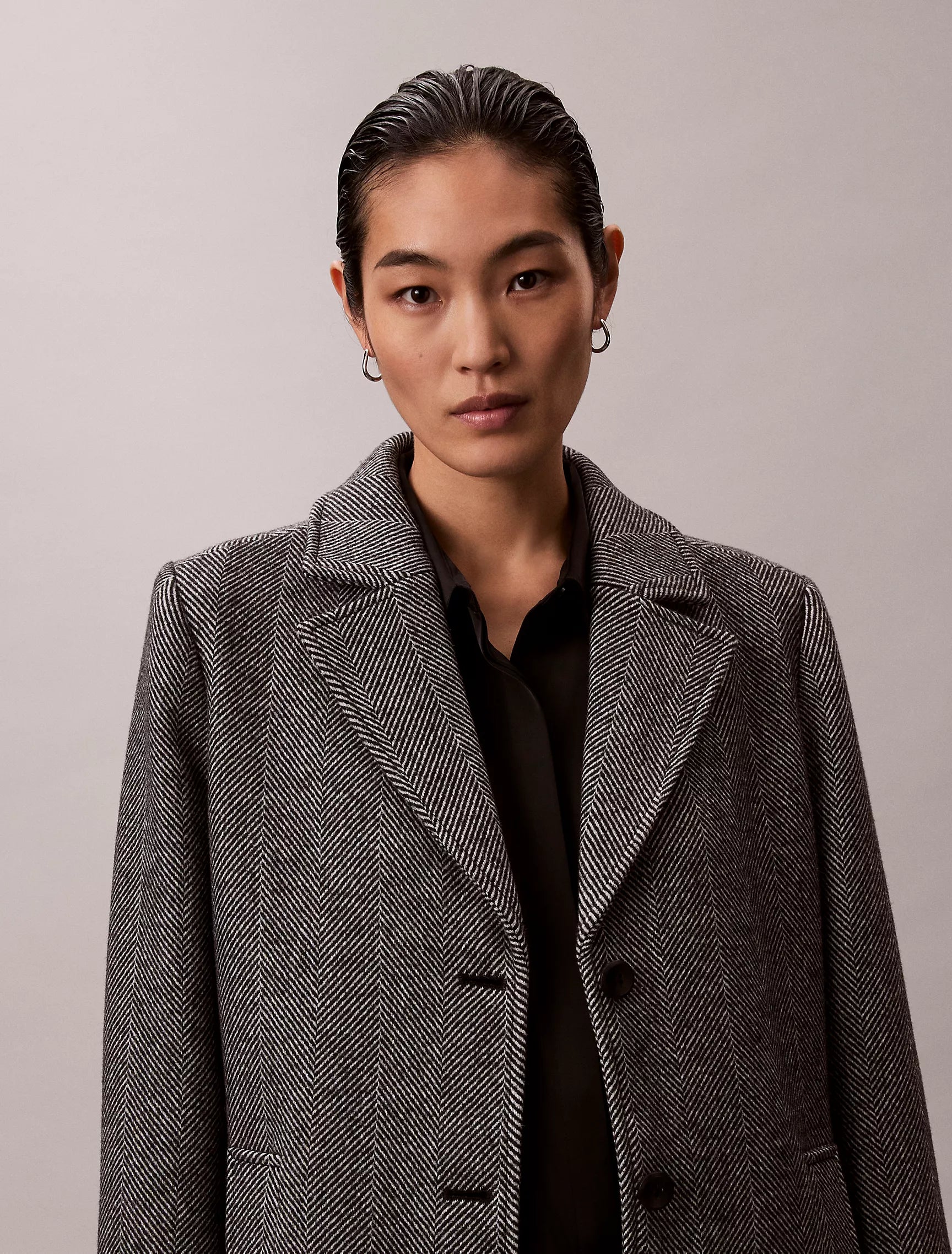 Herringbone Black / White