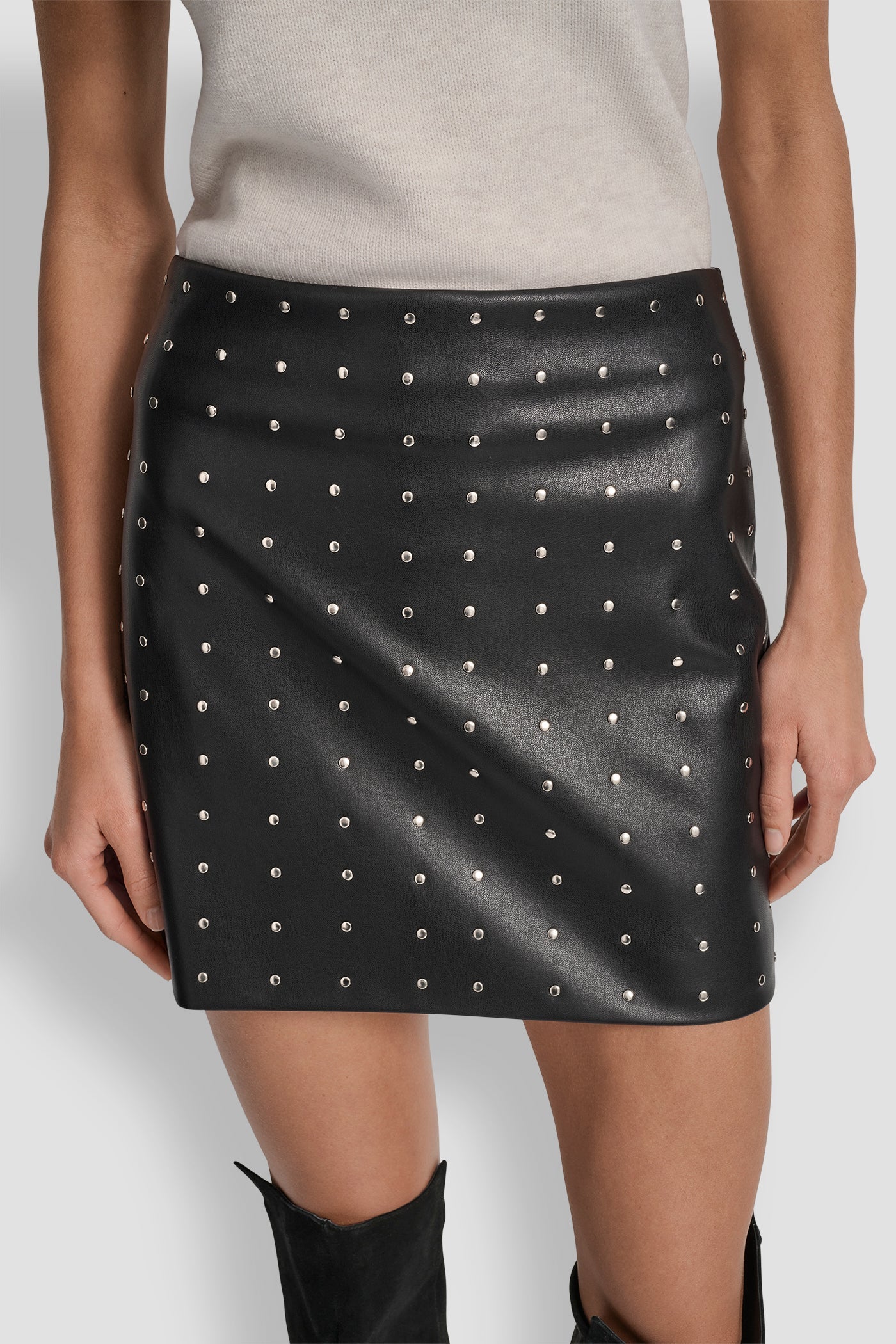 black_faux_leather