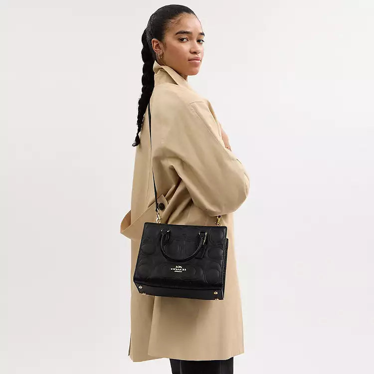 Maggie Small Tote Bag In Signature Leather