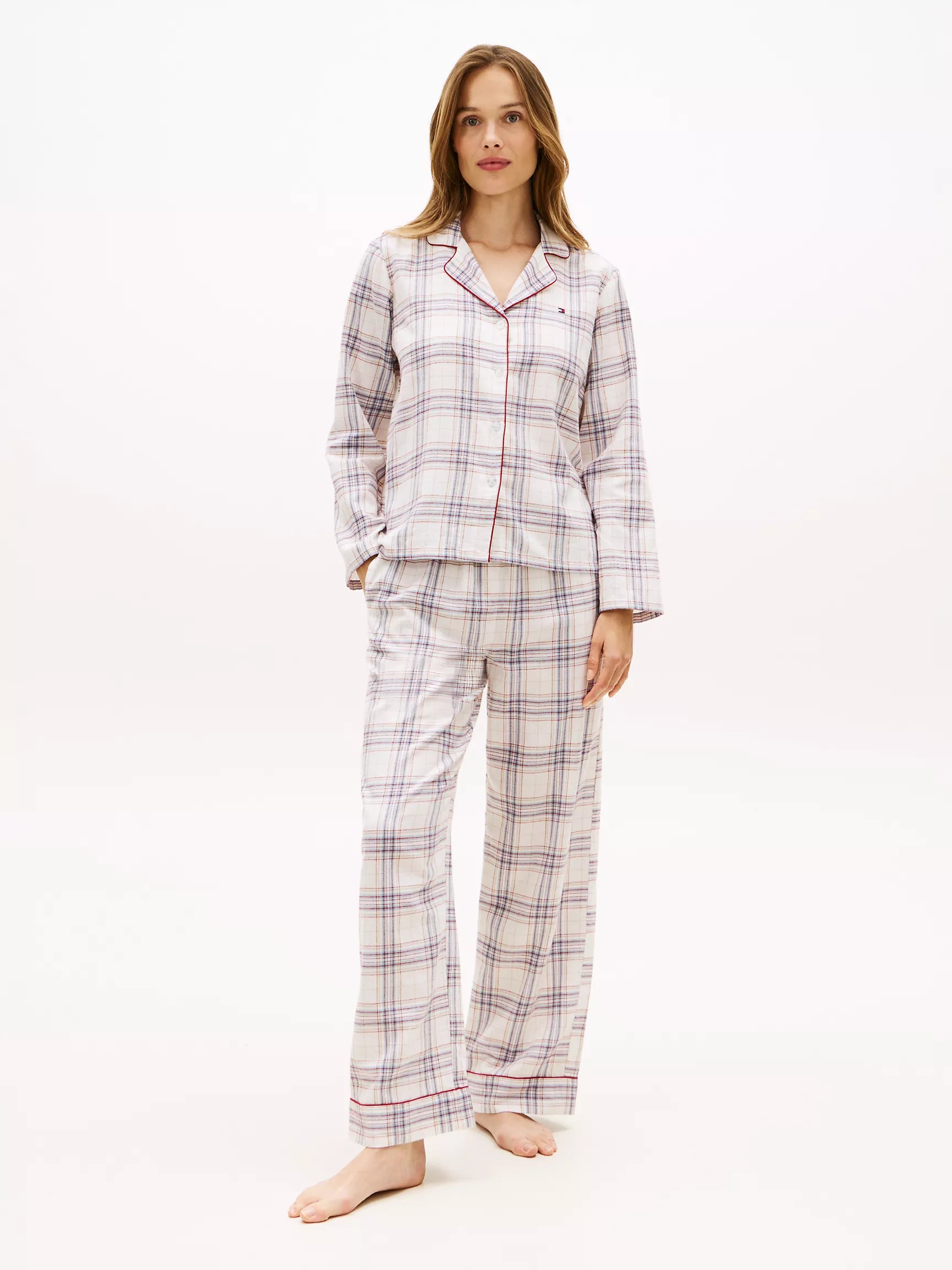 Whisper White / Plaid