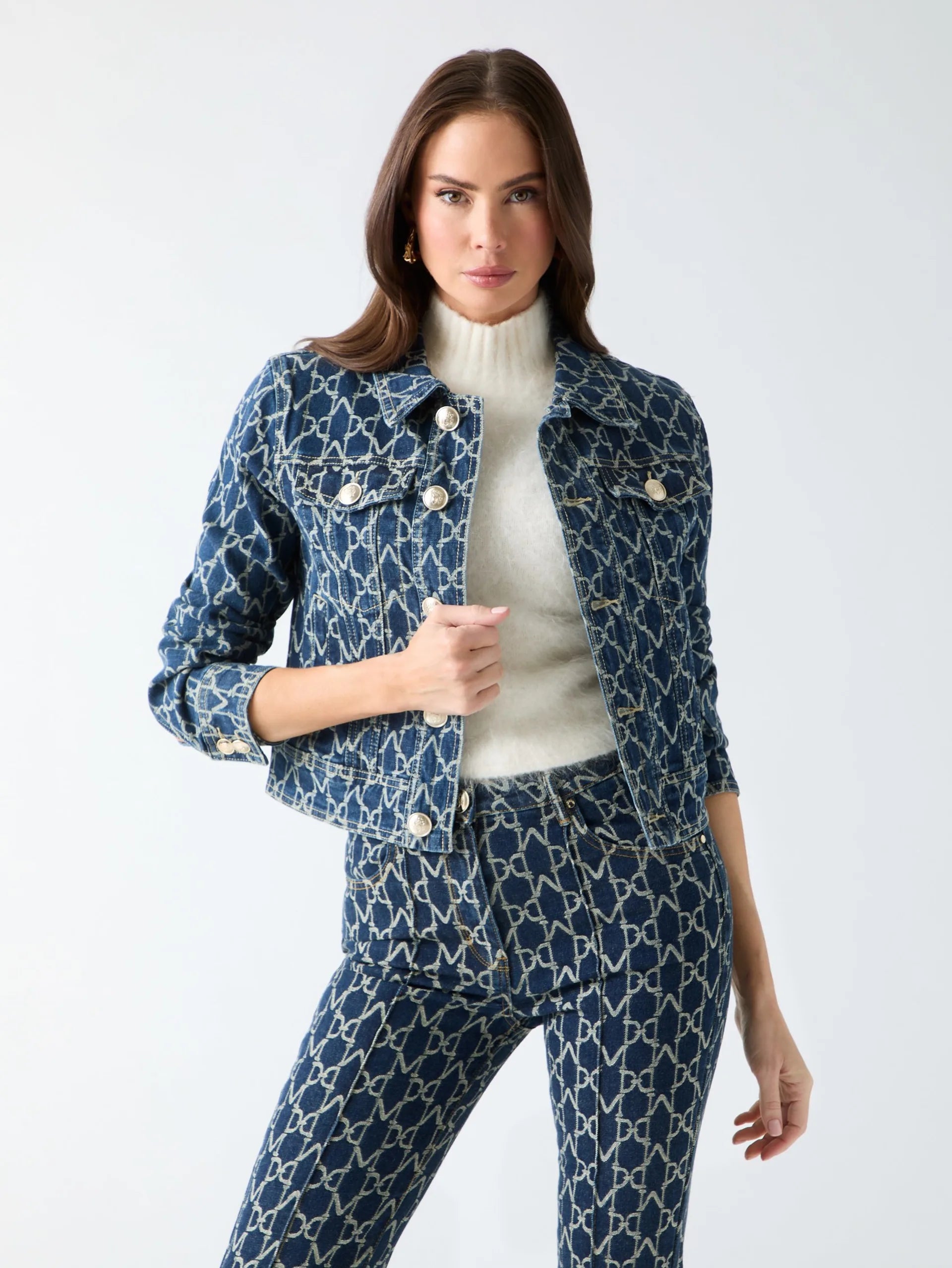 Monogram Jacquard Blue Be