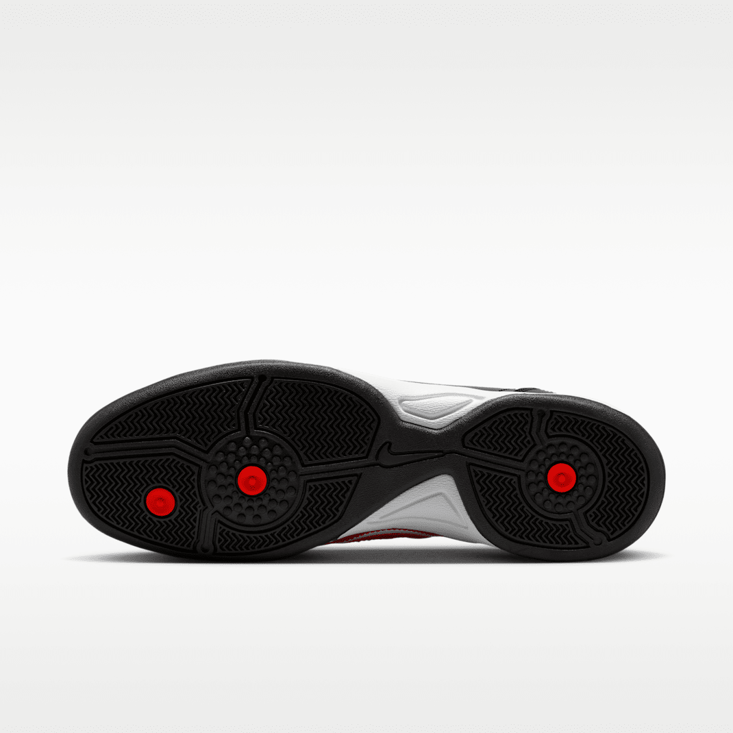 Black/White/Black/Bright Crimson