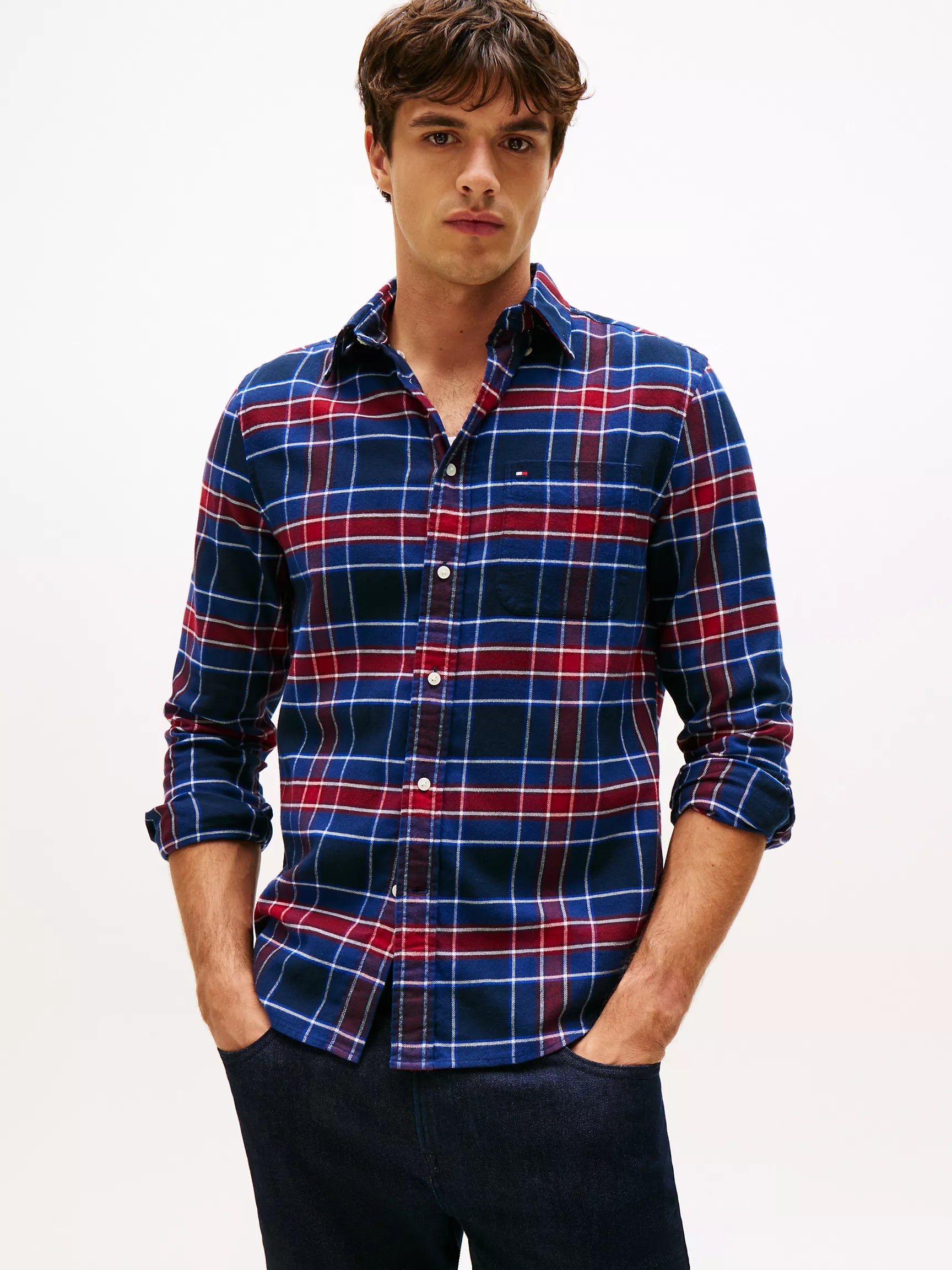 Preppy Navy Check