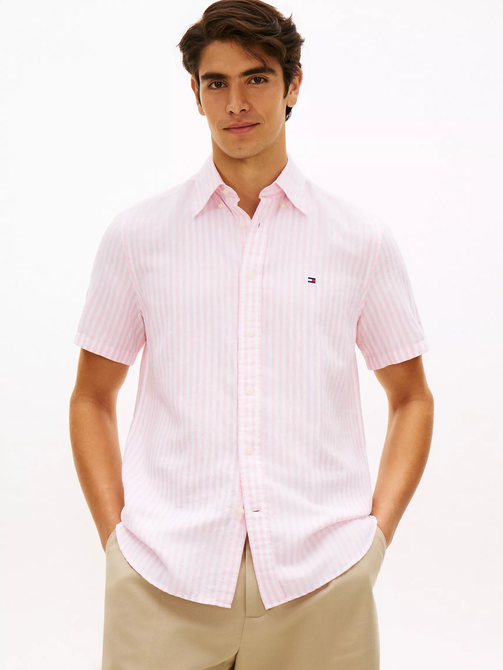 Classic Pink/White Stripe