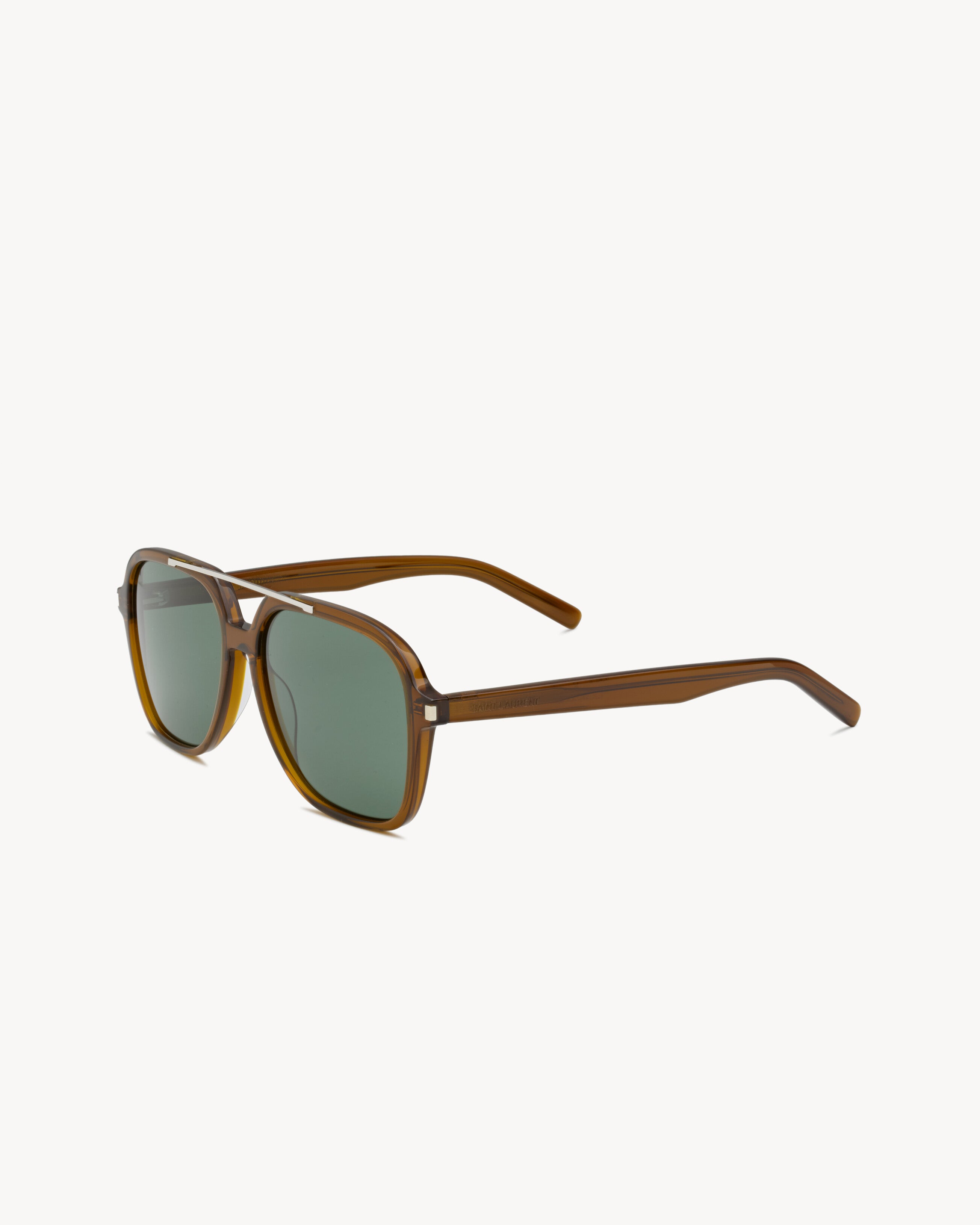 Transparent Cognac Brown And Green