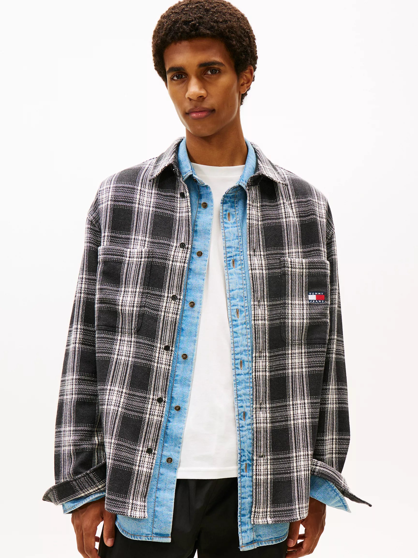 Washed Black Check