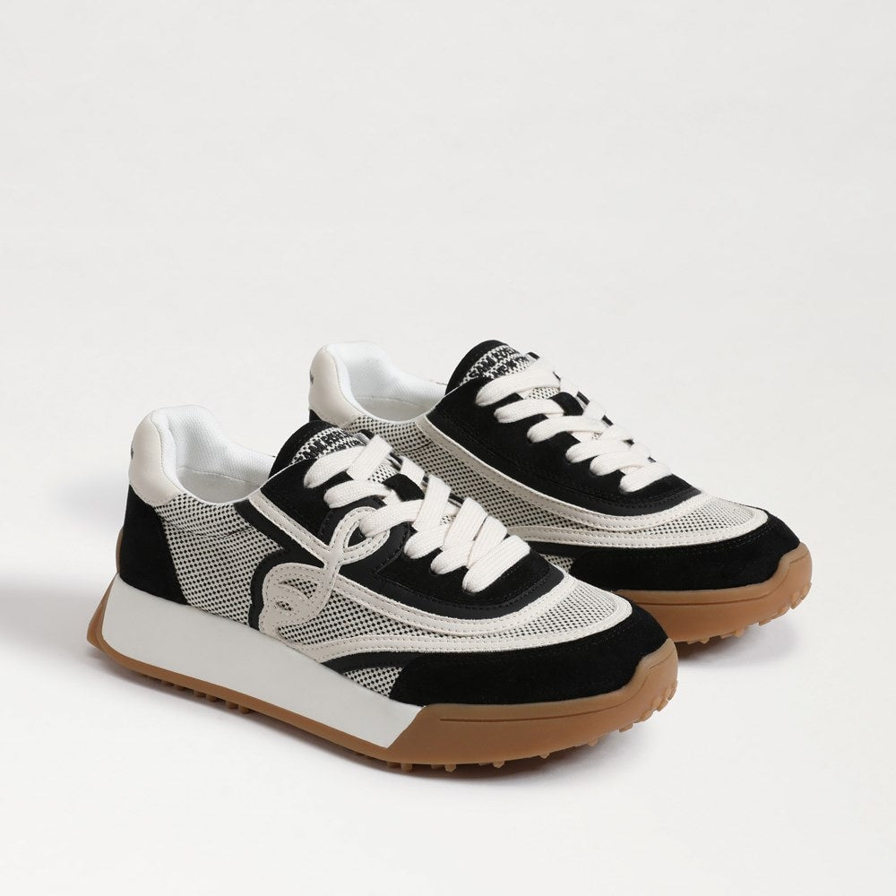 Black Suede/White Leather