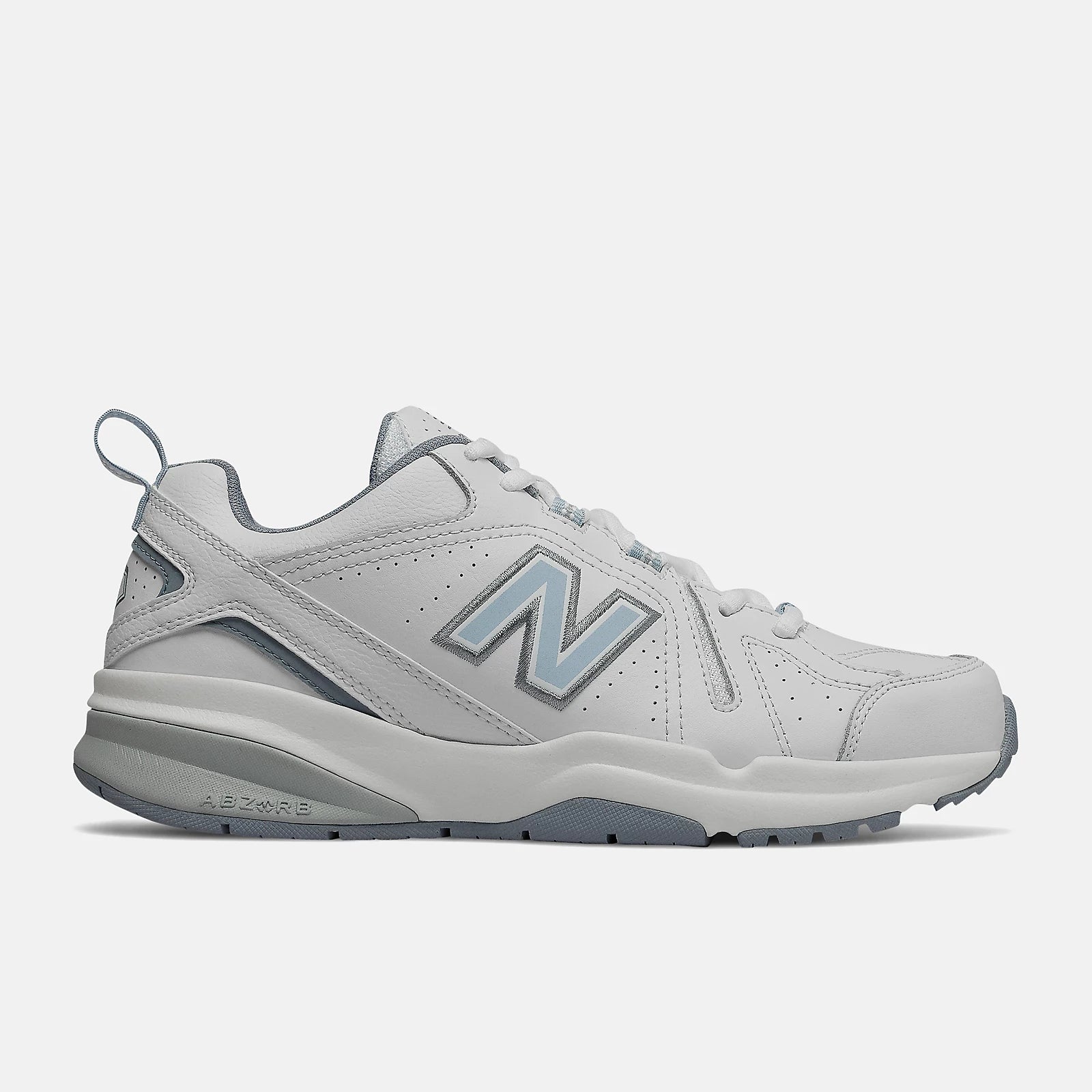 White With Light Blue