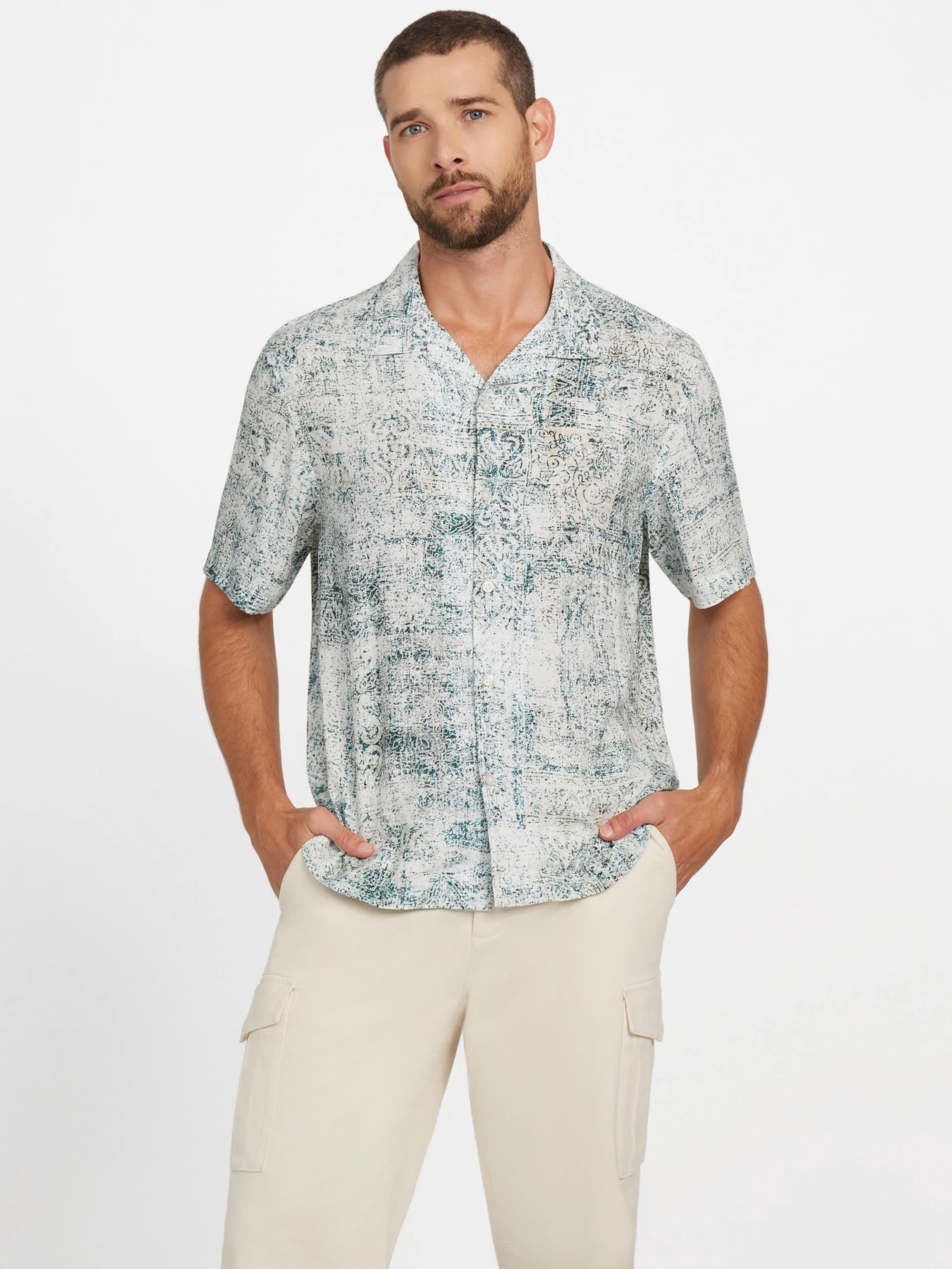 Distressed Paisley Print