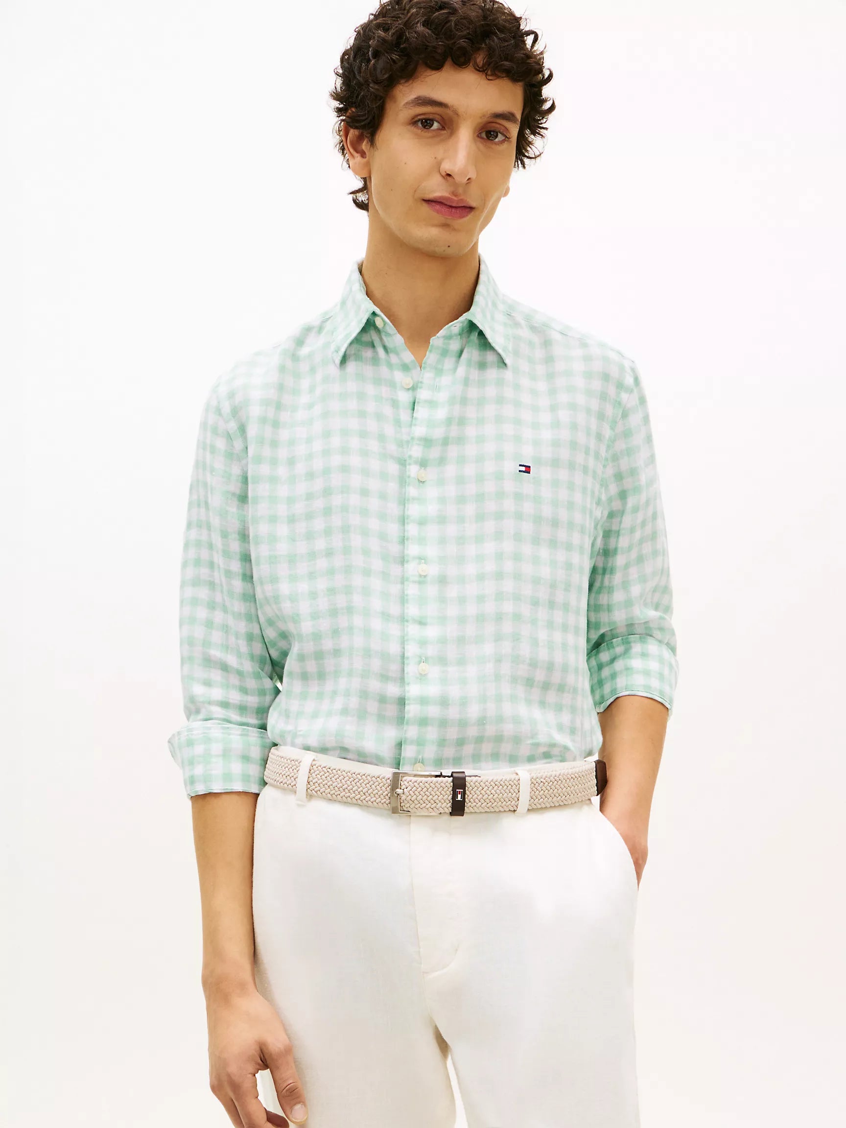 Crushed Mint/White Check