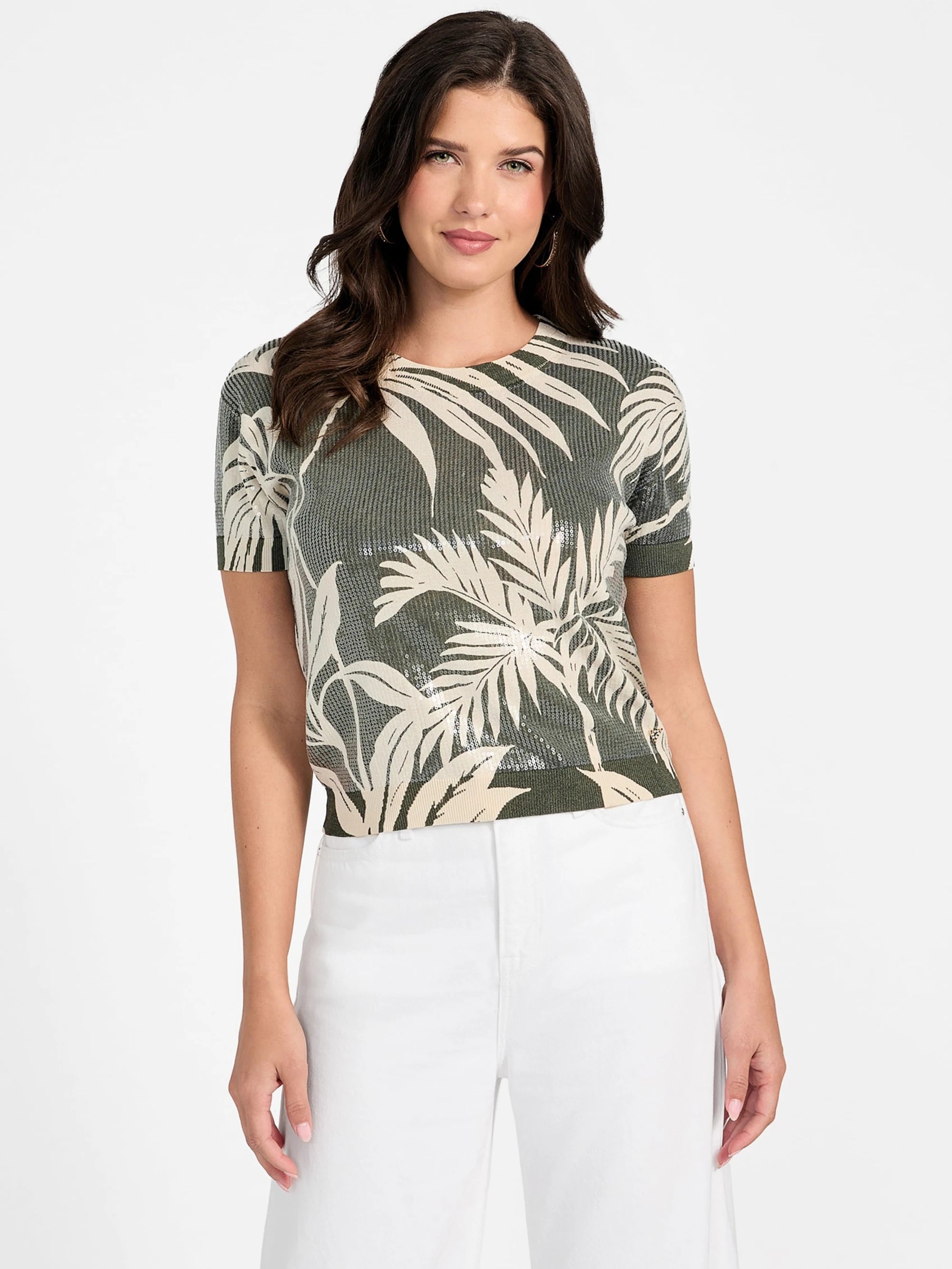 Forest Tropical Print Gre