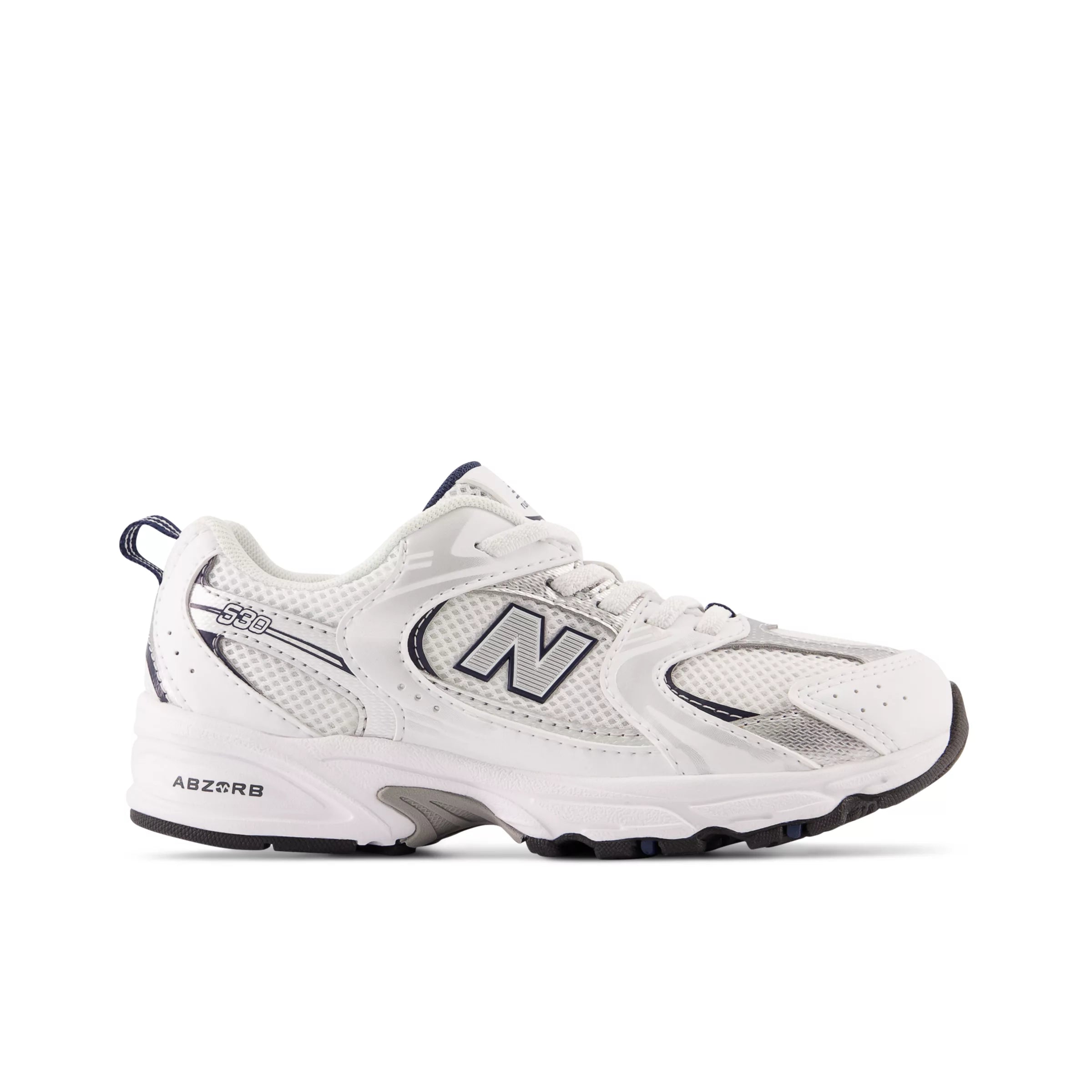 Nb White With Natural Indigo And Silver Metallic