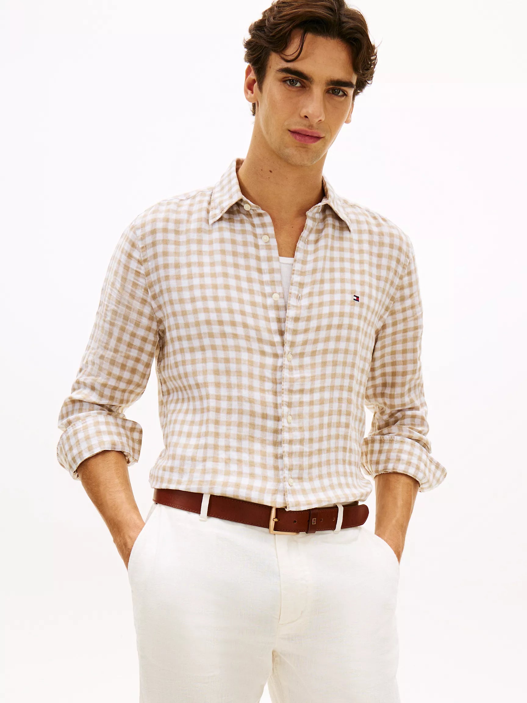 Sandalwood/White Check