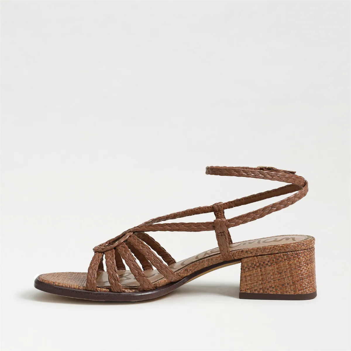Rich Cognac Faux Raffia