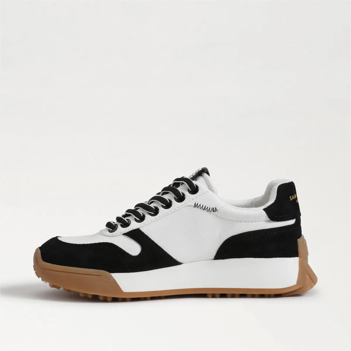 Black Suede/ White Nylon
