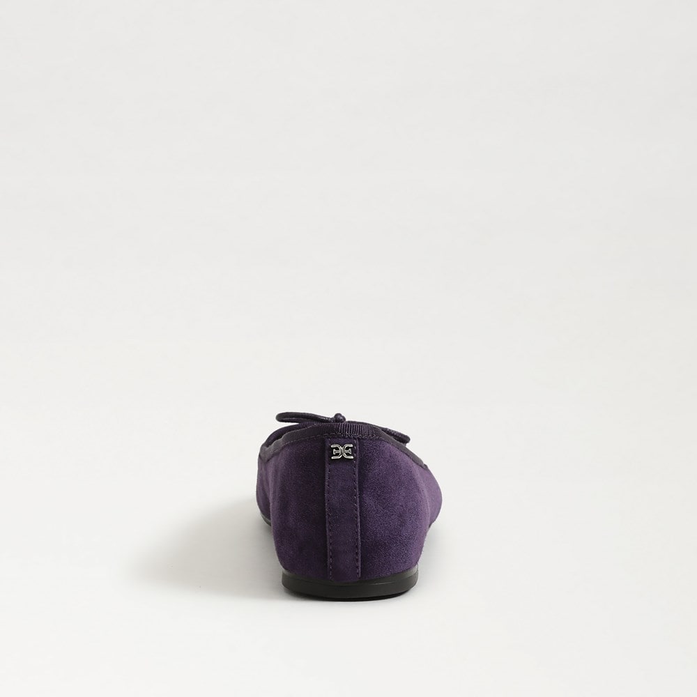 Deep Violet Suede Leather